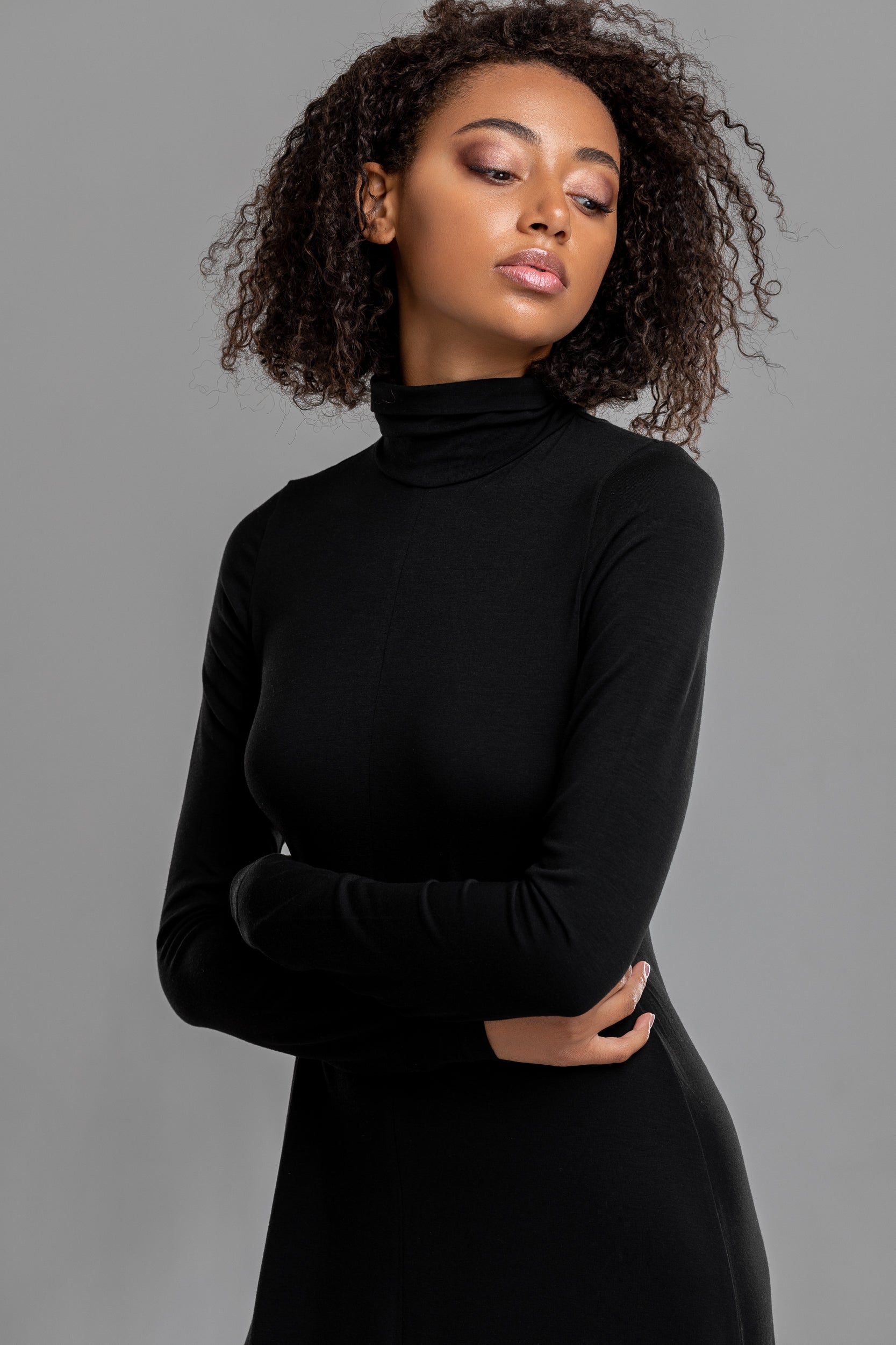 Turtleneck Maxi Dress