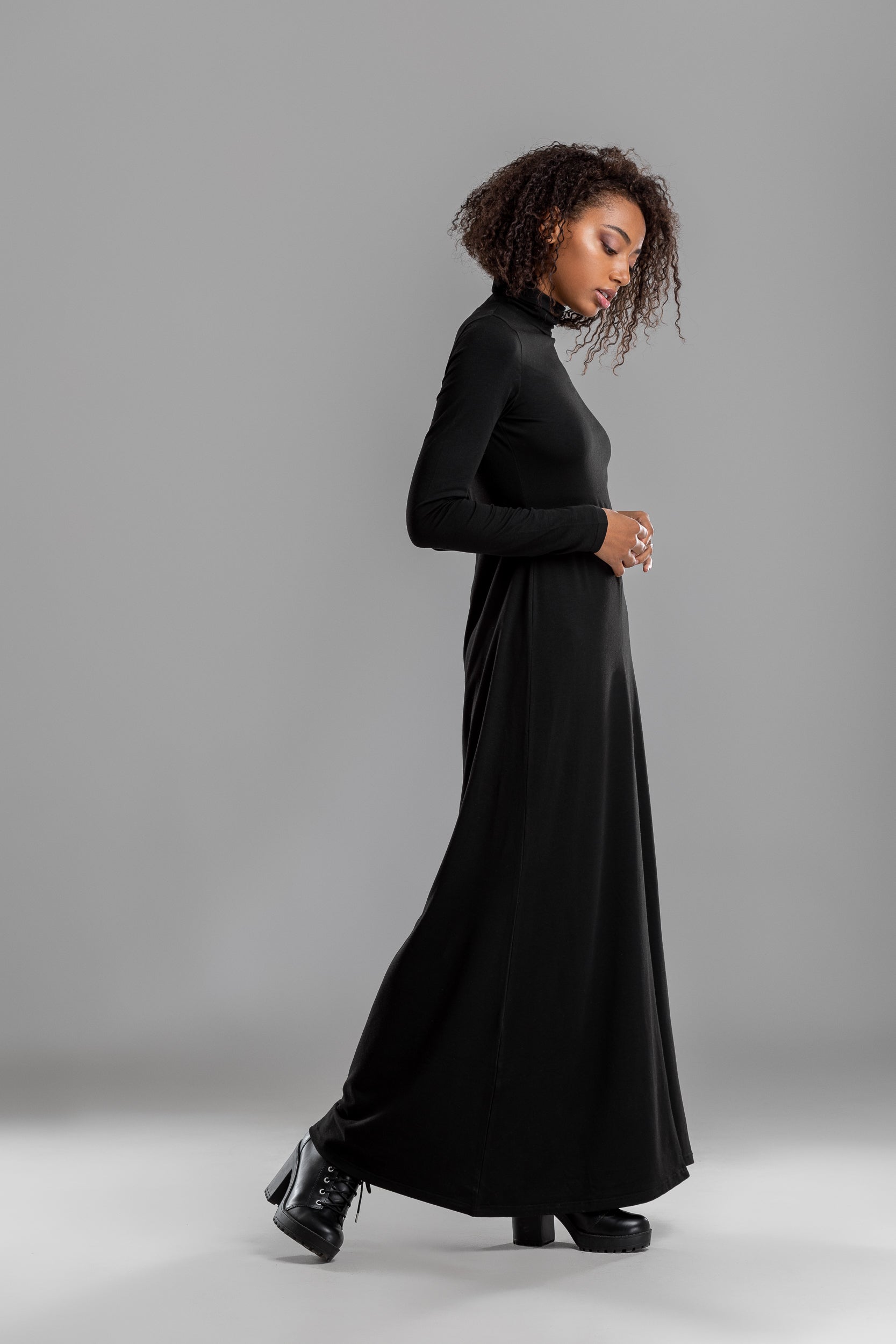 Turtleneck Maxi Dress
