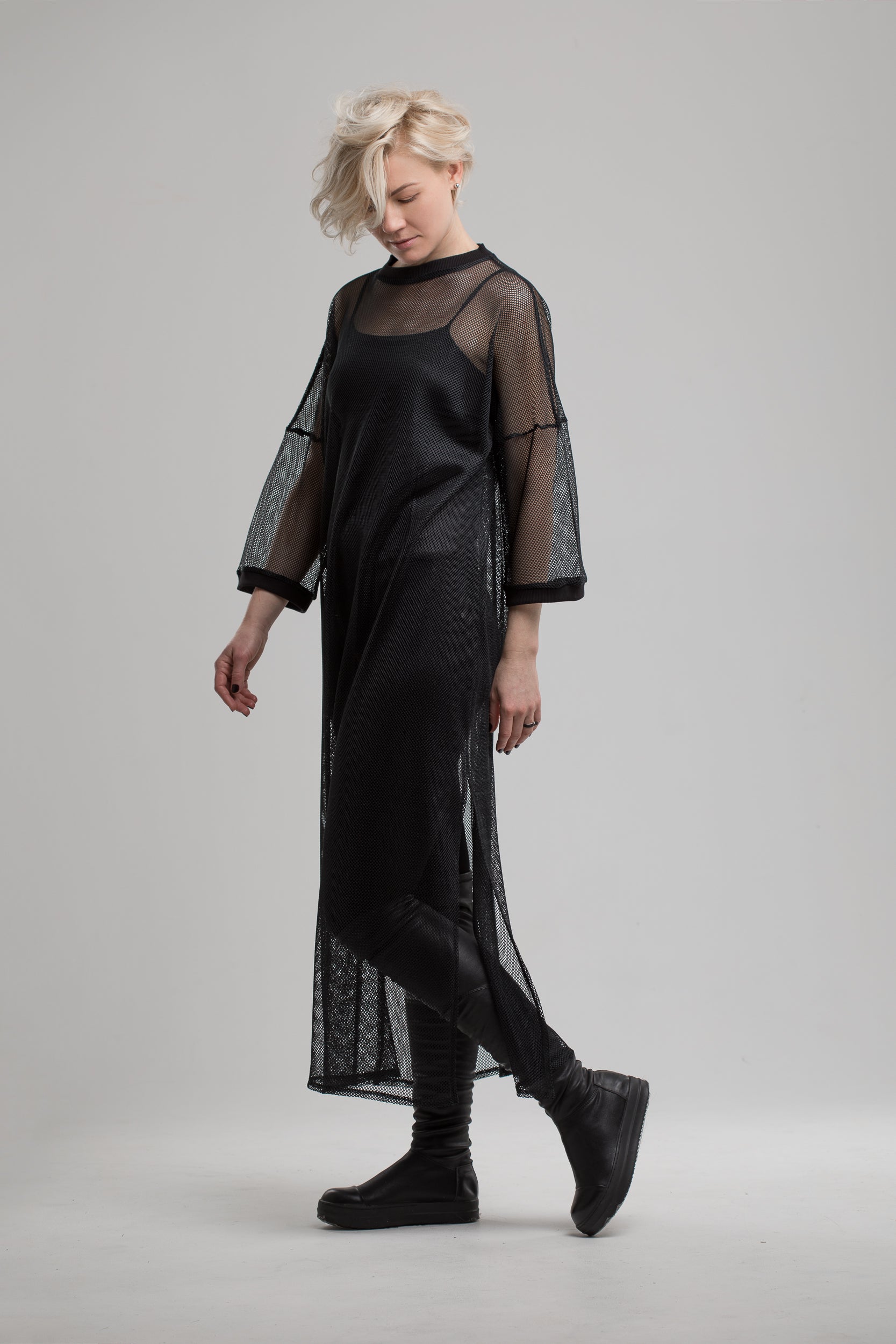 Black Mesh Dress