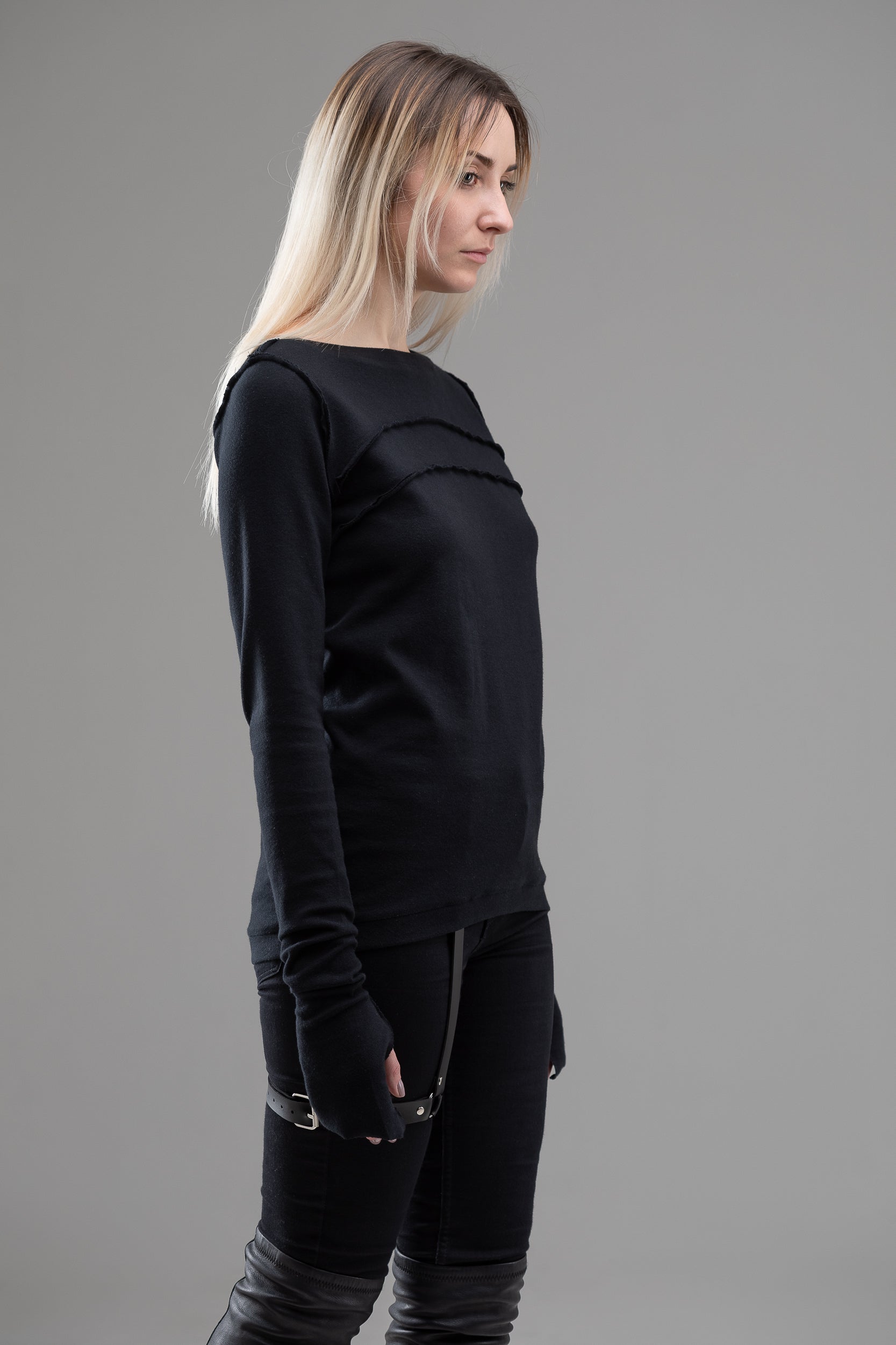 Black gothic jumper