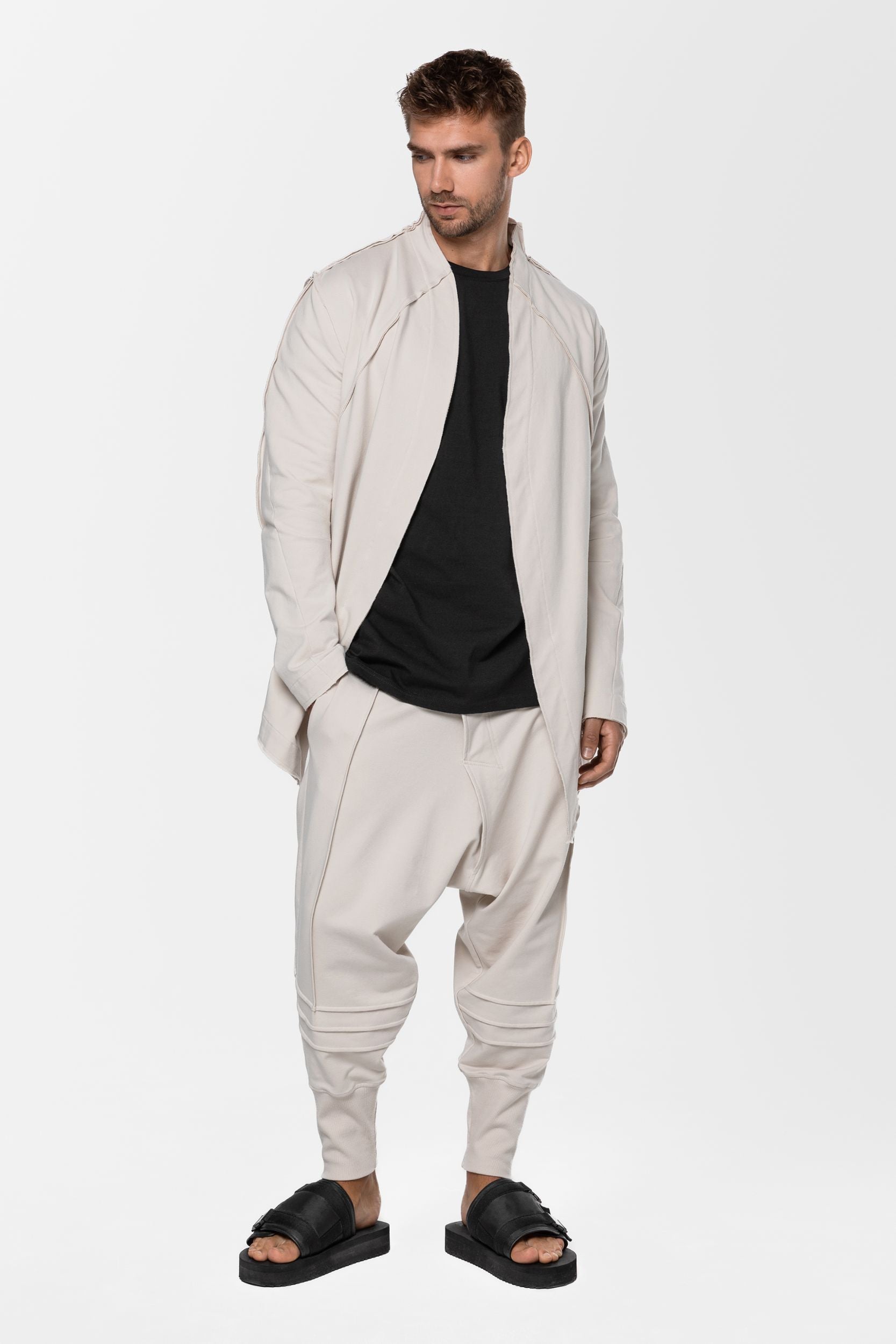 Stitch Accent Cotton Jacket
