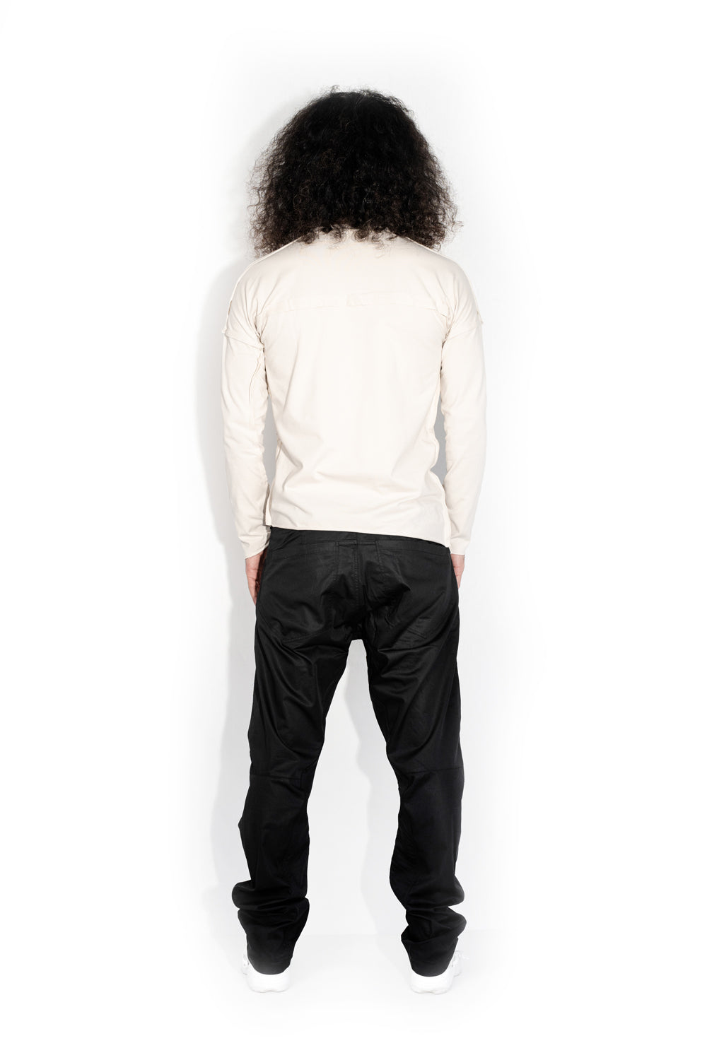 Milk Stitch Accent Long Sleeve T-shirt