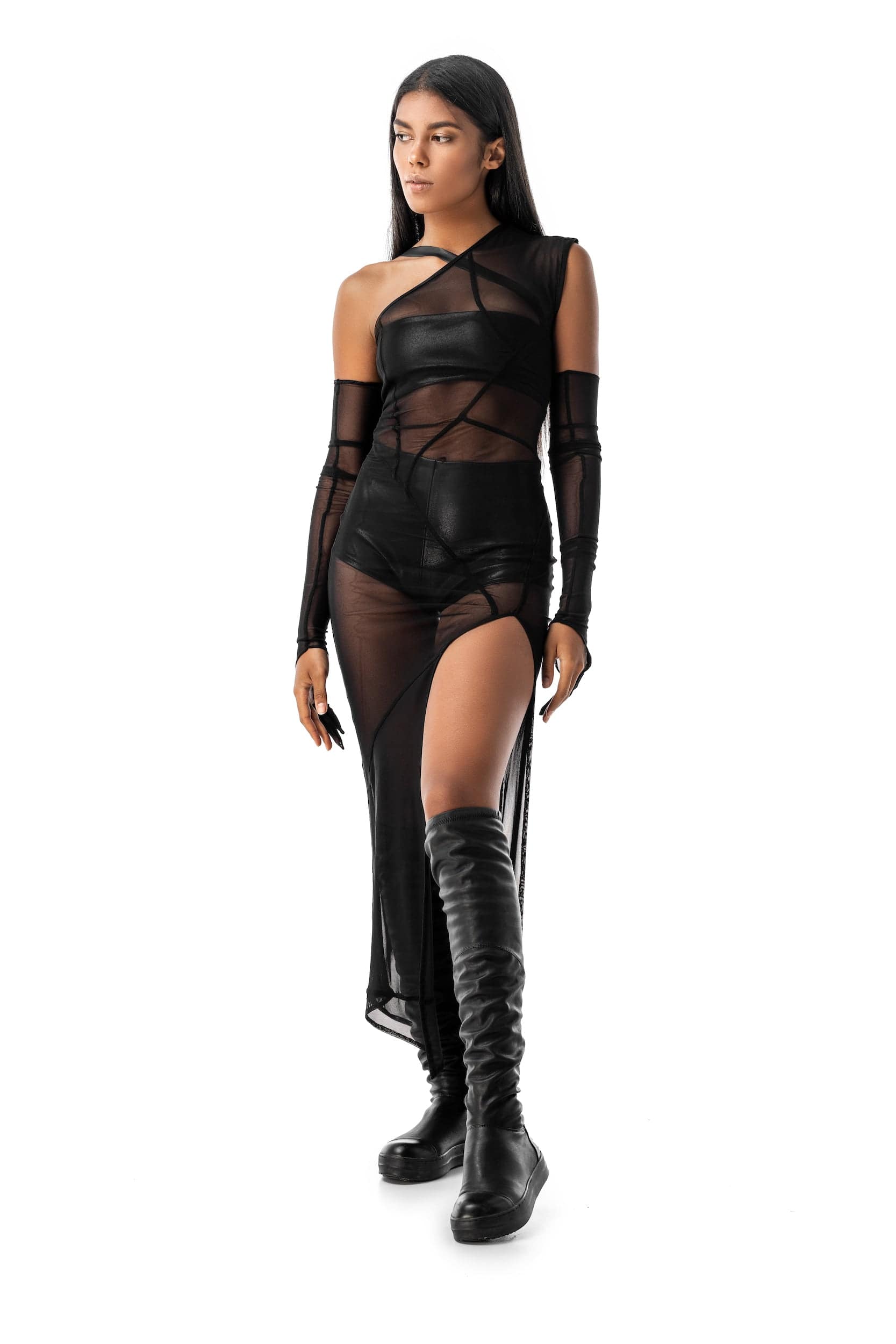 MDNT45 Black women dress Skia