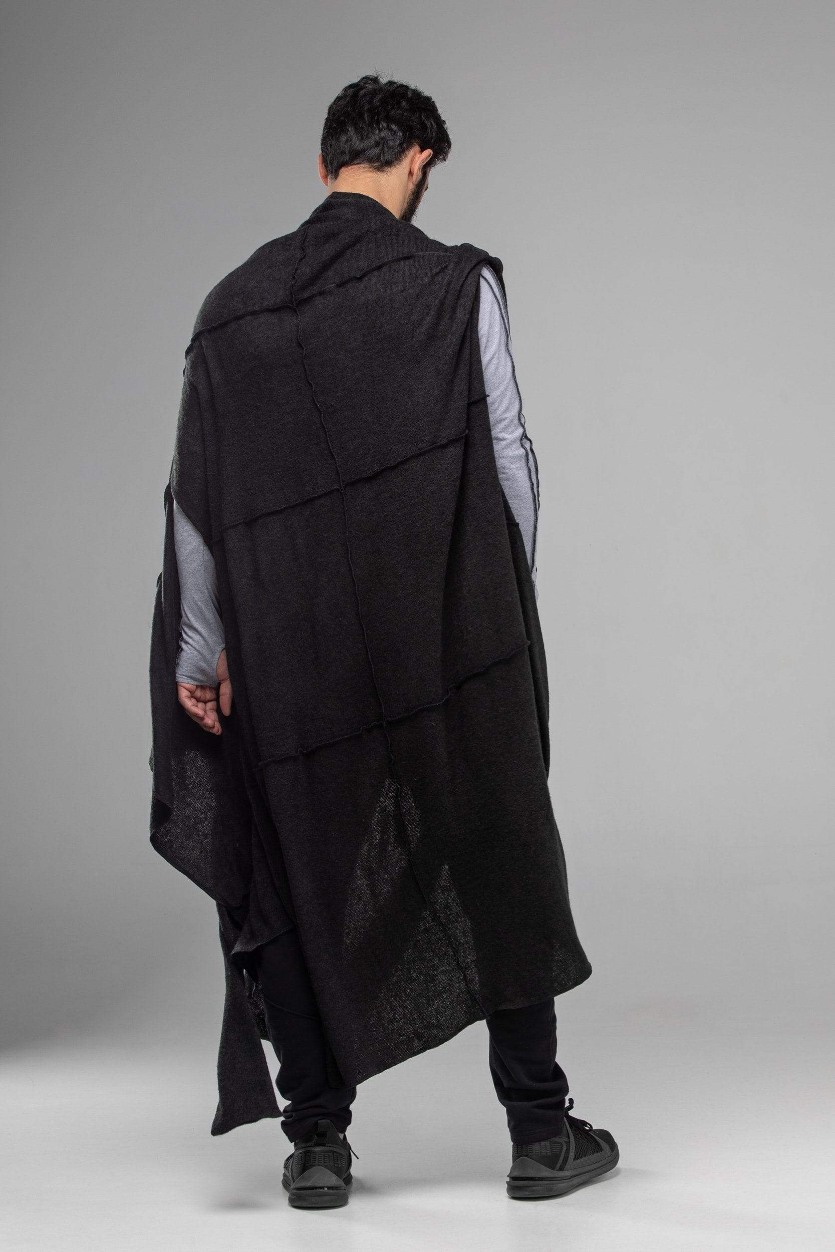 MDNT45 Coats & Jackets for Man One size / Black Black sleeveless coat