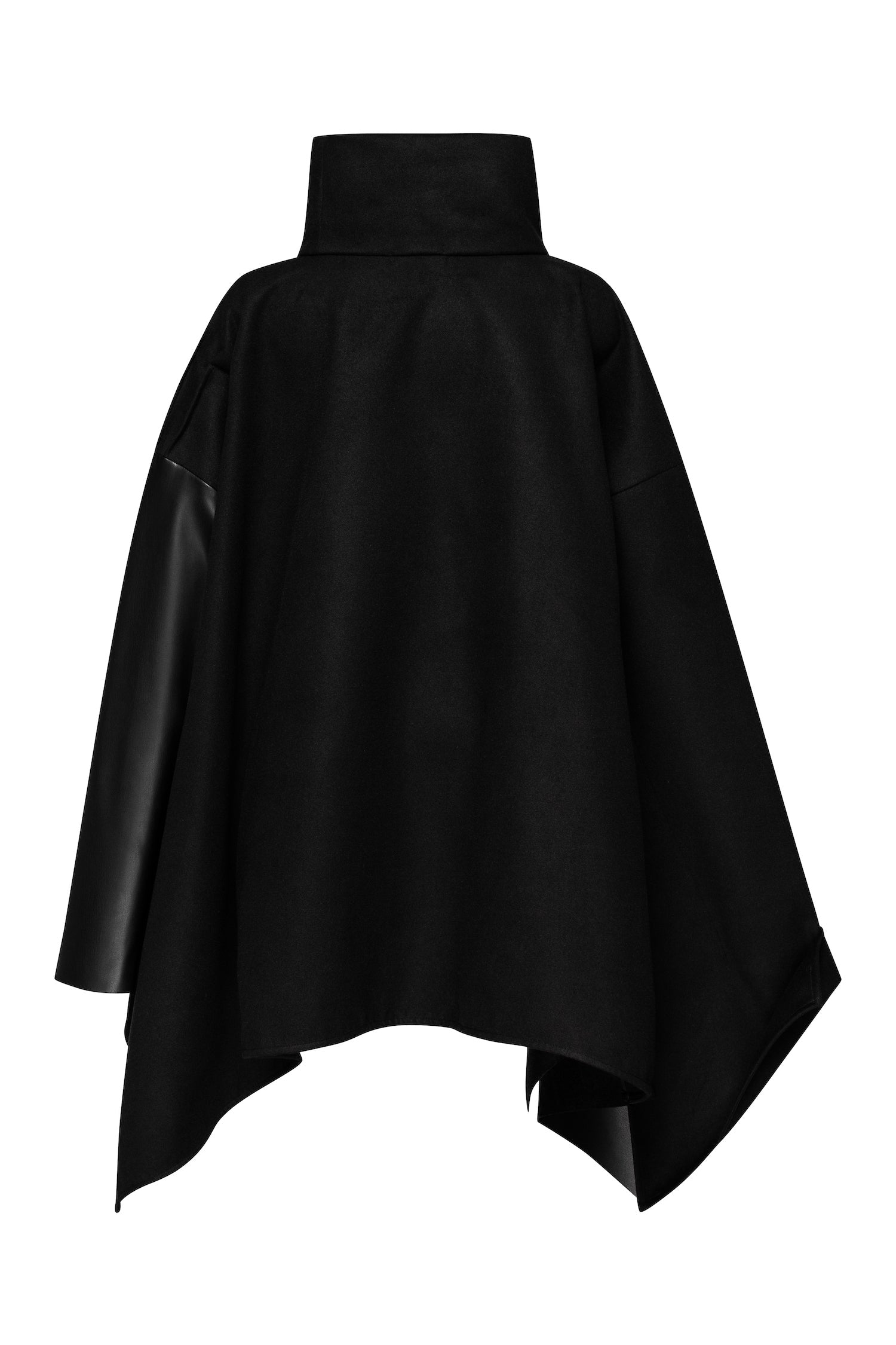 MDNT45 Coats & Jackets for Woman Asymmetric zipped poncho