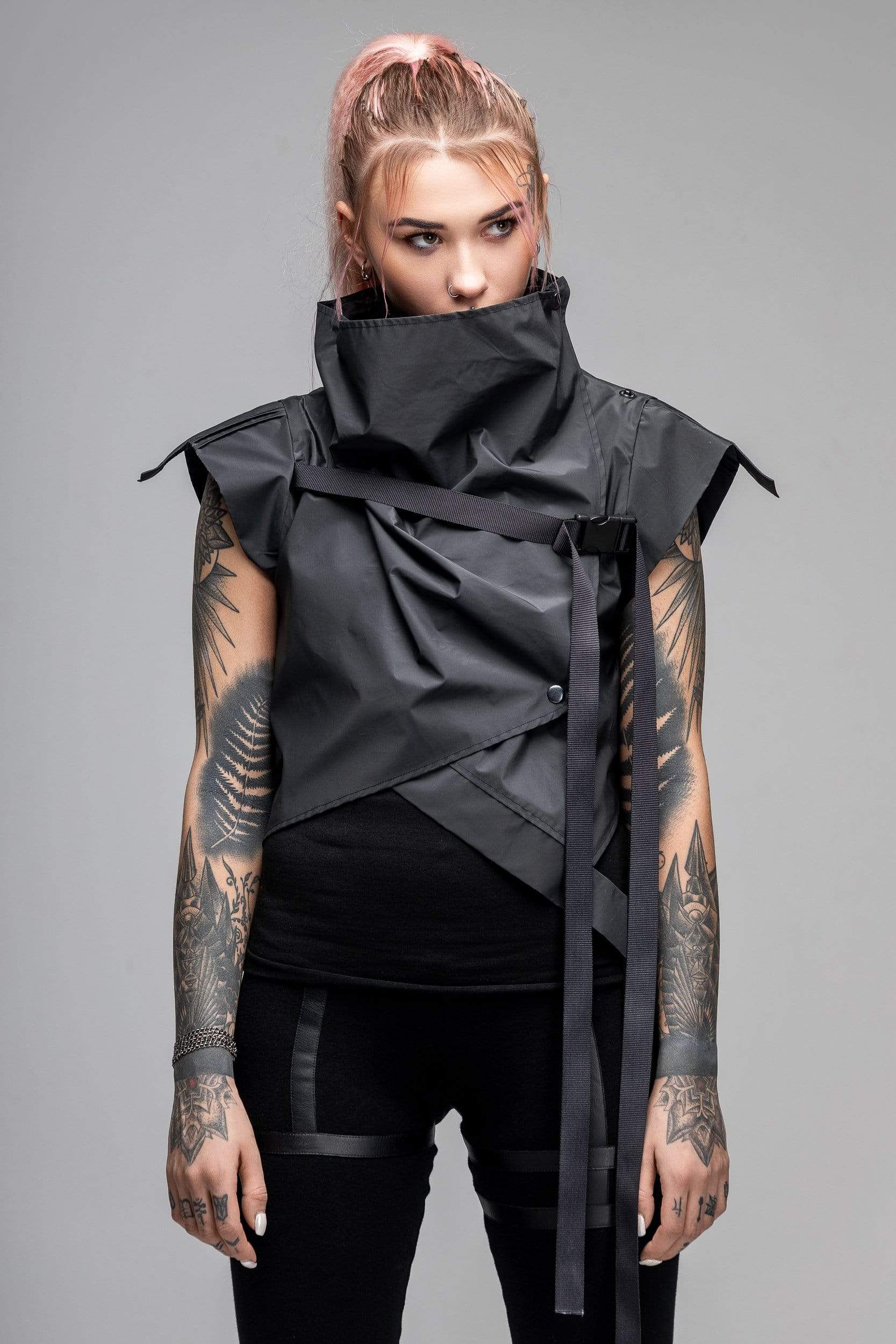 MDNT45 Coats & Jackets for Woman Black cropped jacket
