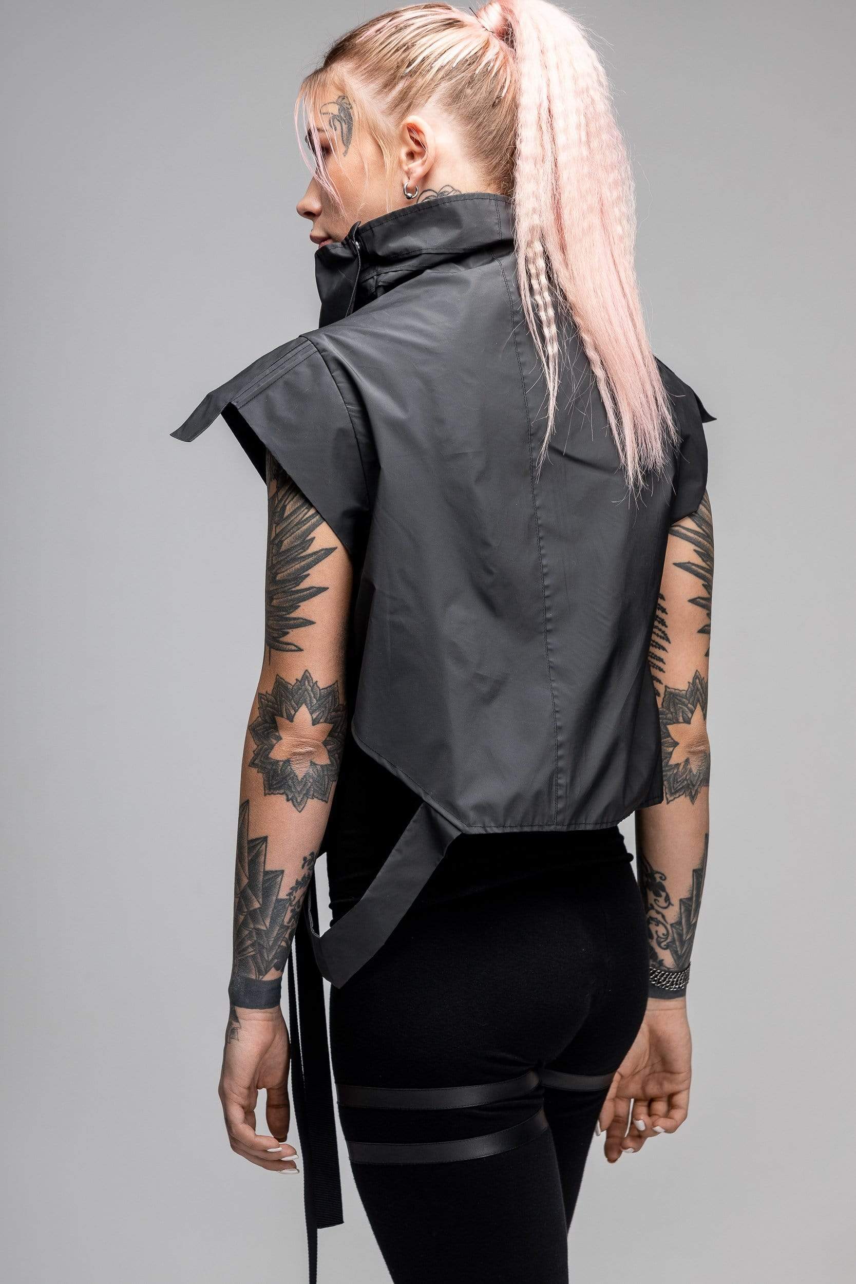 MDNT45 Coats & Jackets for Woman Black cropped jacket