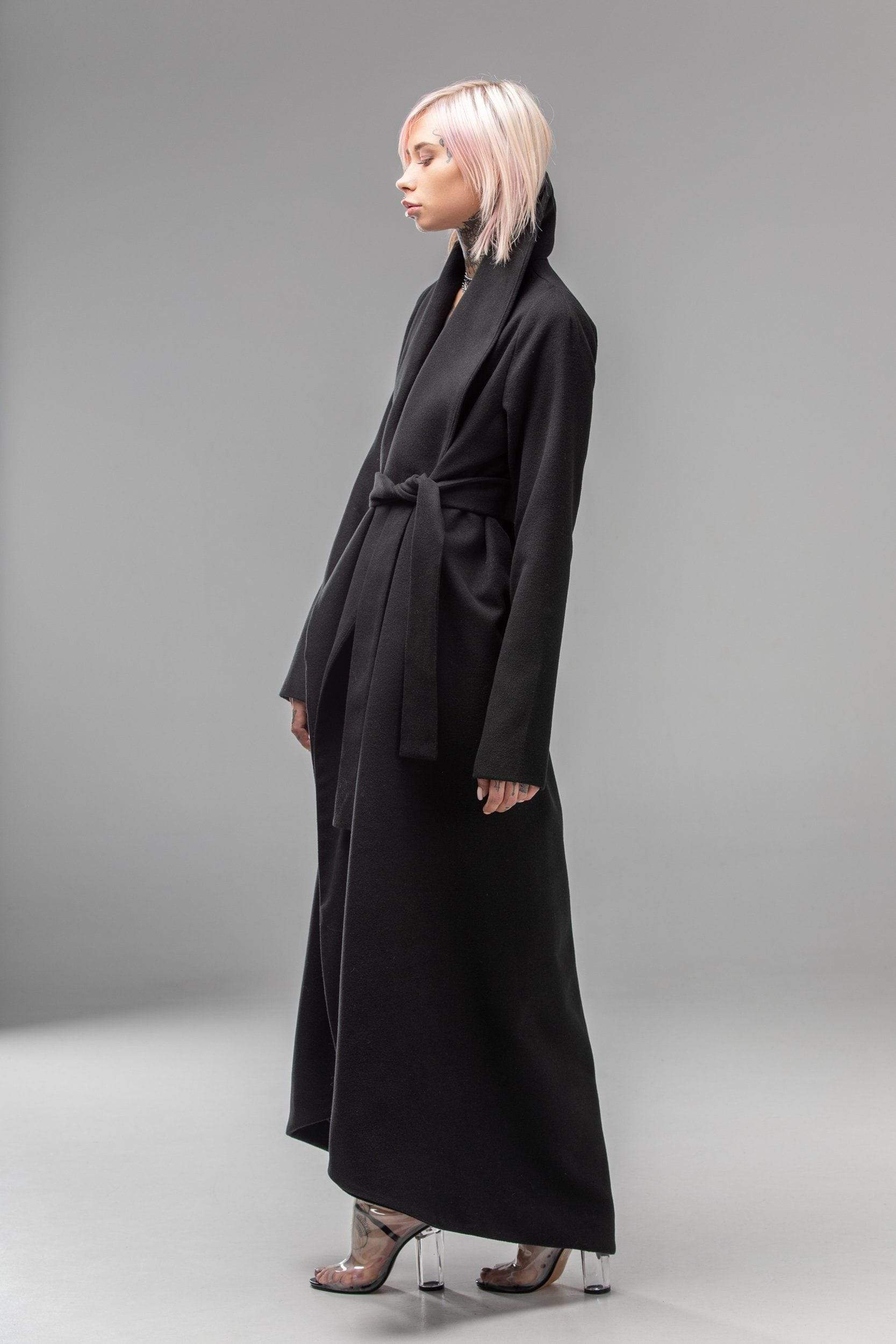 MDNT45 Coats & Jackets for Woman Winter Belted Maxi Coat