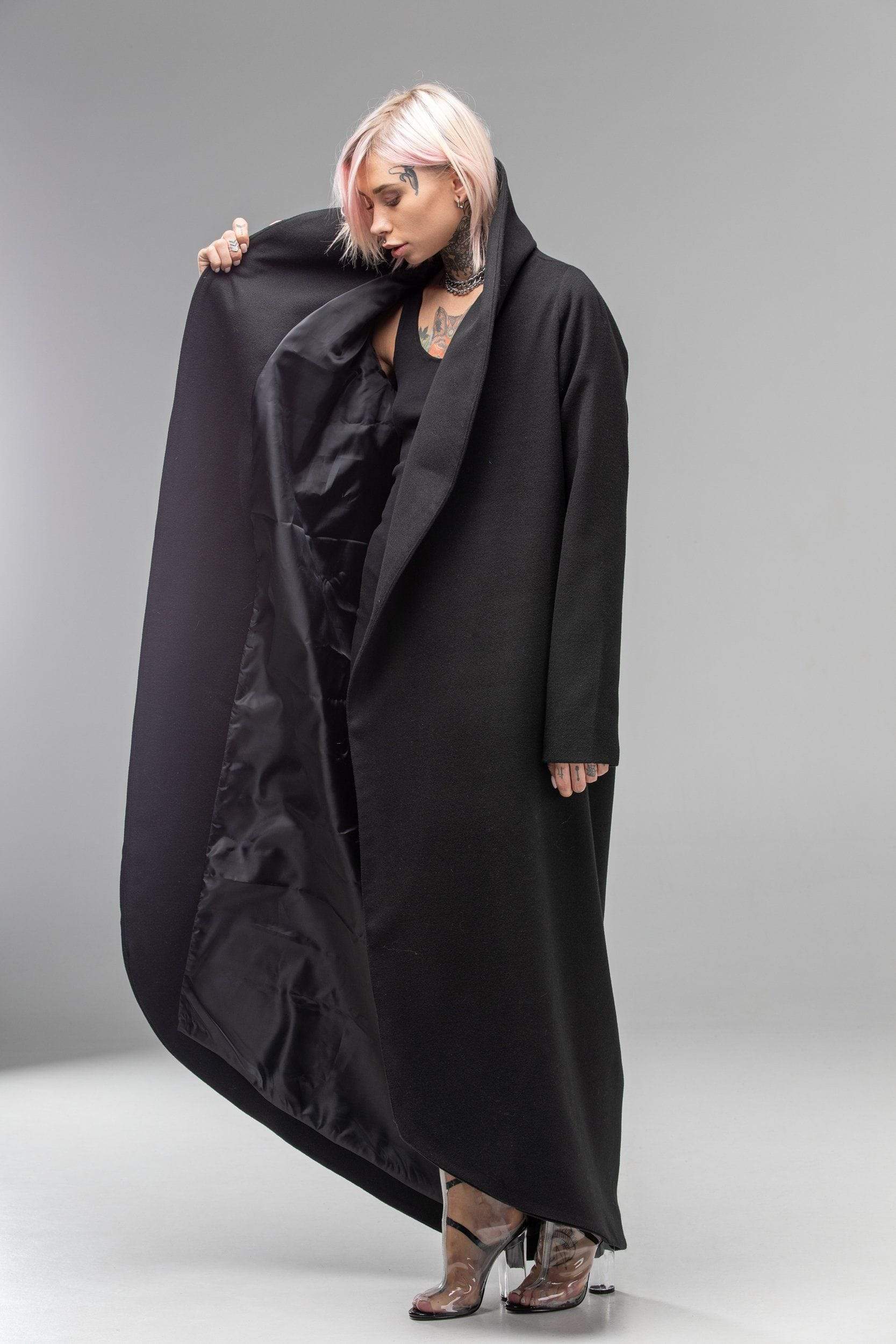 MDNT45 Coats & Jackets for Woman Winter Belted Maxi Coat