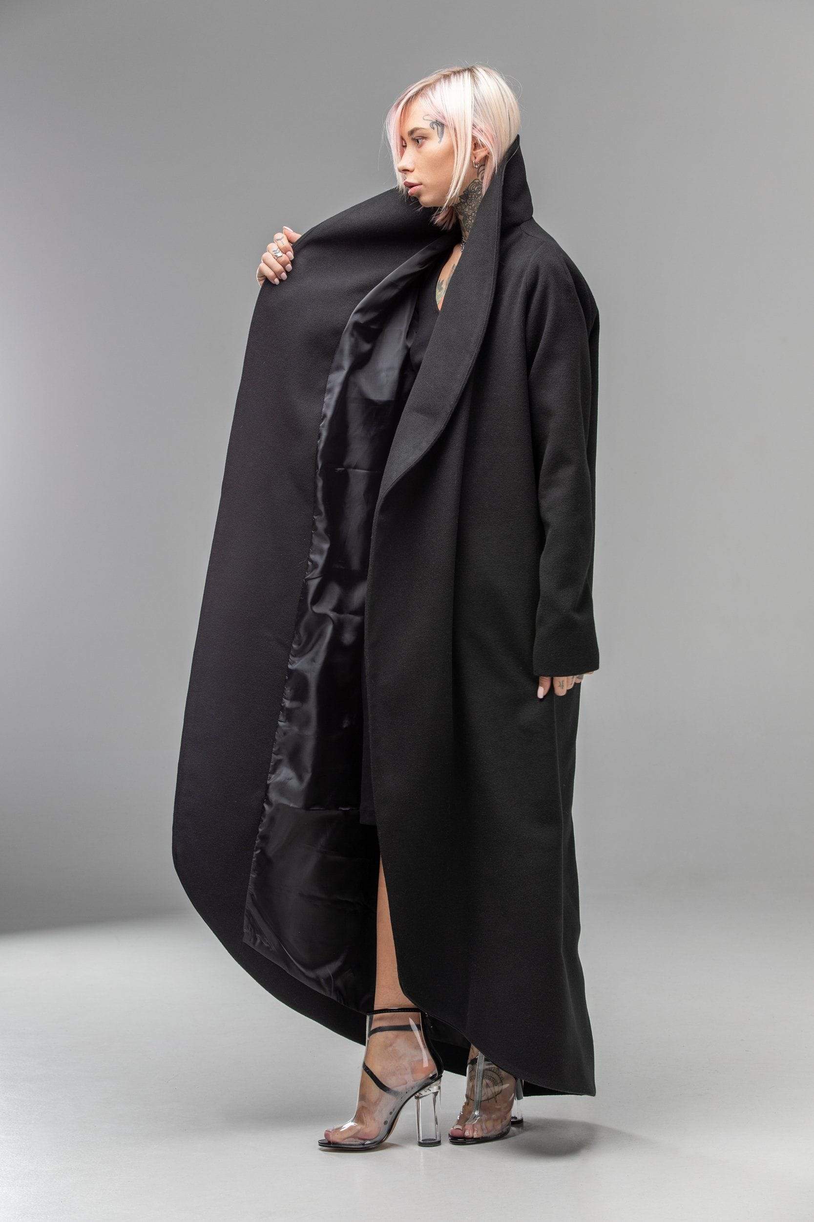MDNT45 Coats & Jackets for Woman Winter Belted Maxi Coat