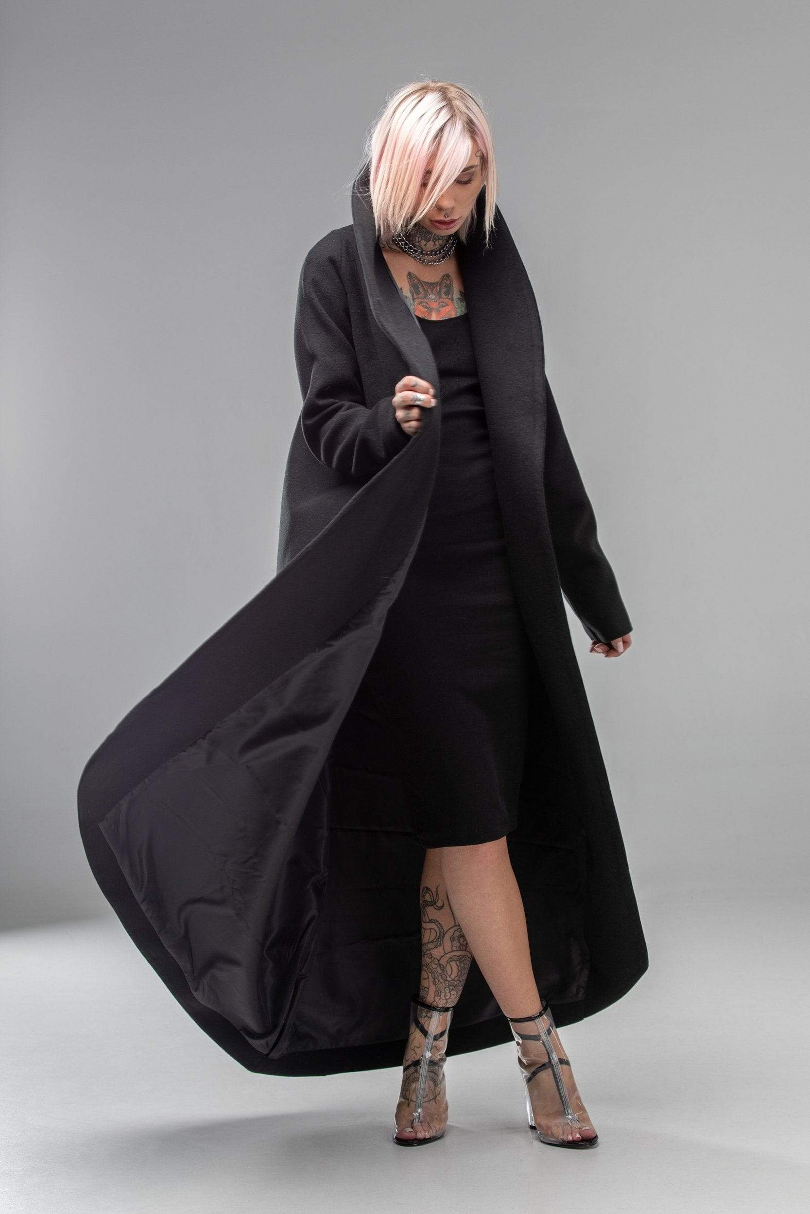 MDNT45 Coats & Jackets for Woman Winter Belted Maxi Coat