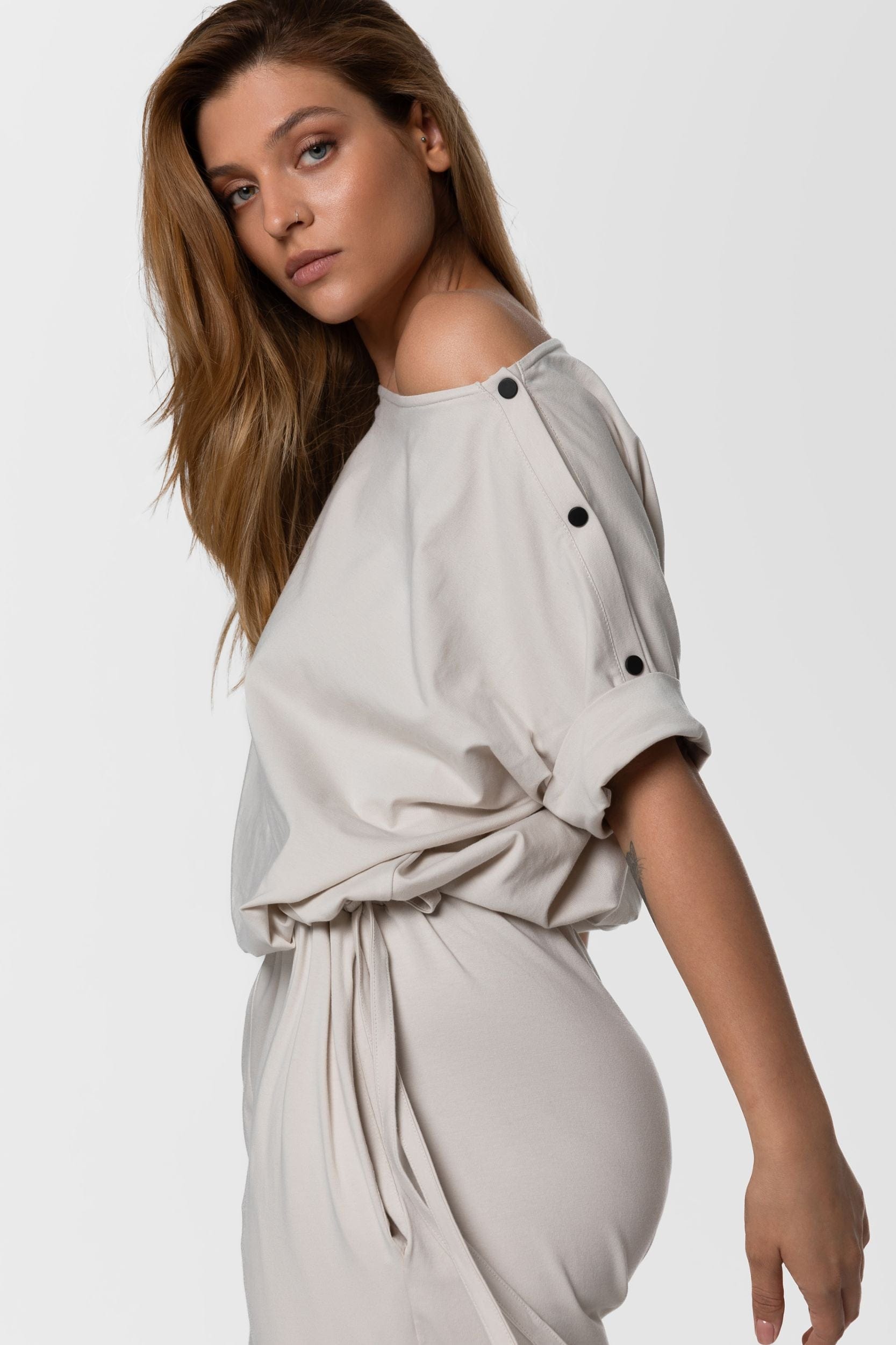 MDNT45 Drawstring-waist jumpsuit