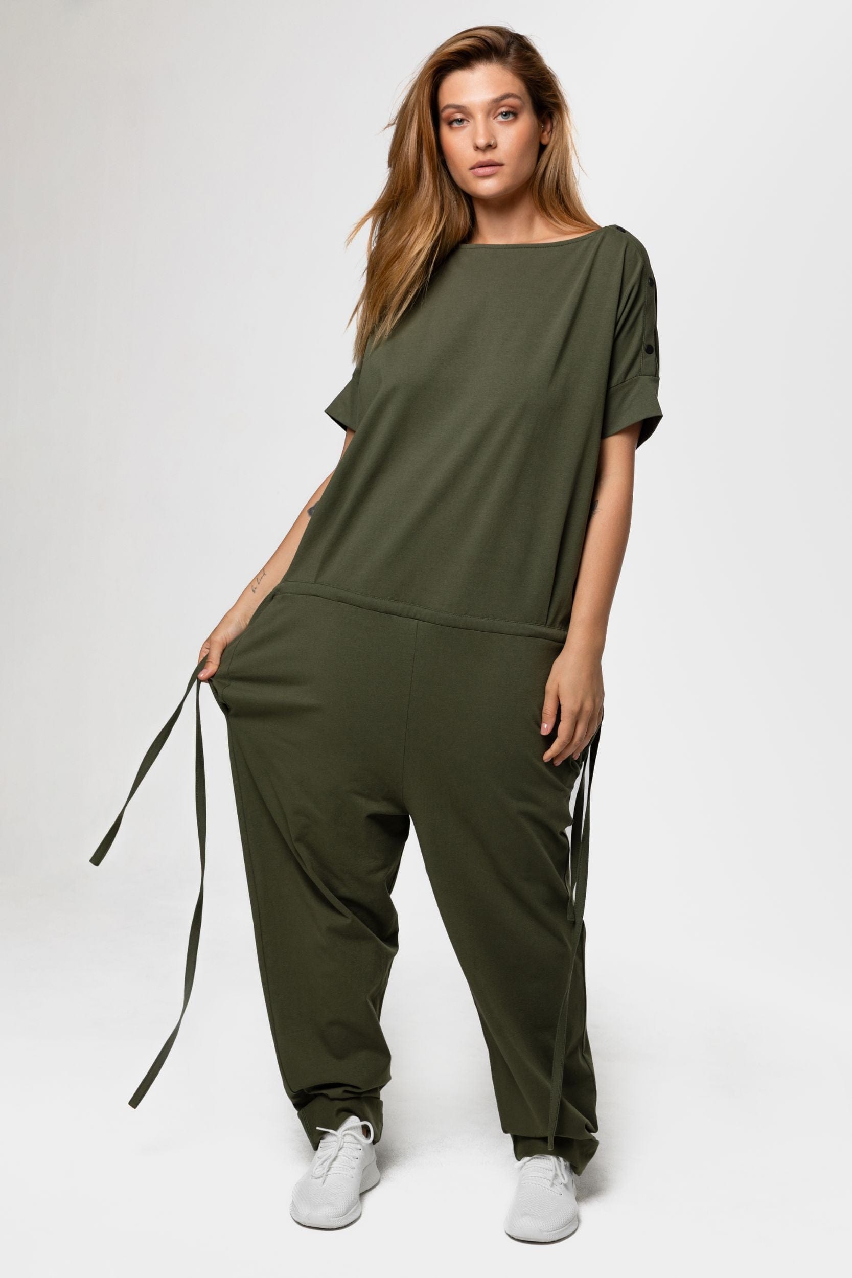 MDNT45 Drawstring-waist jumpsuit