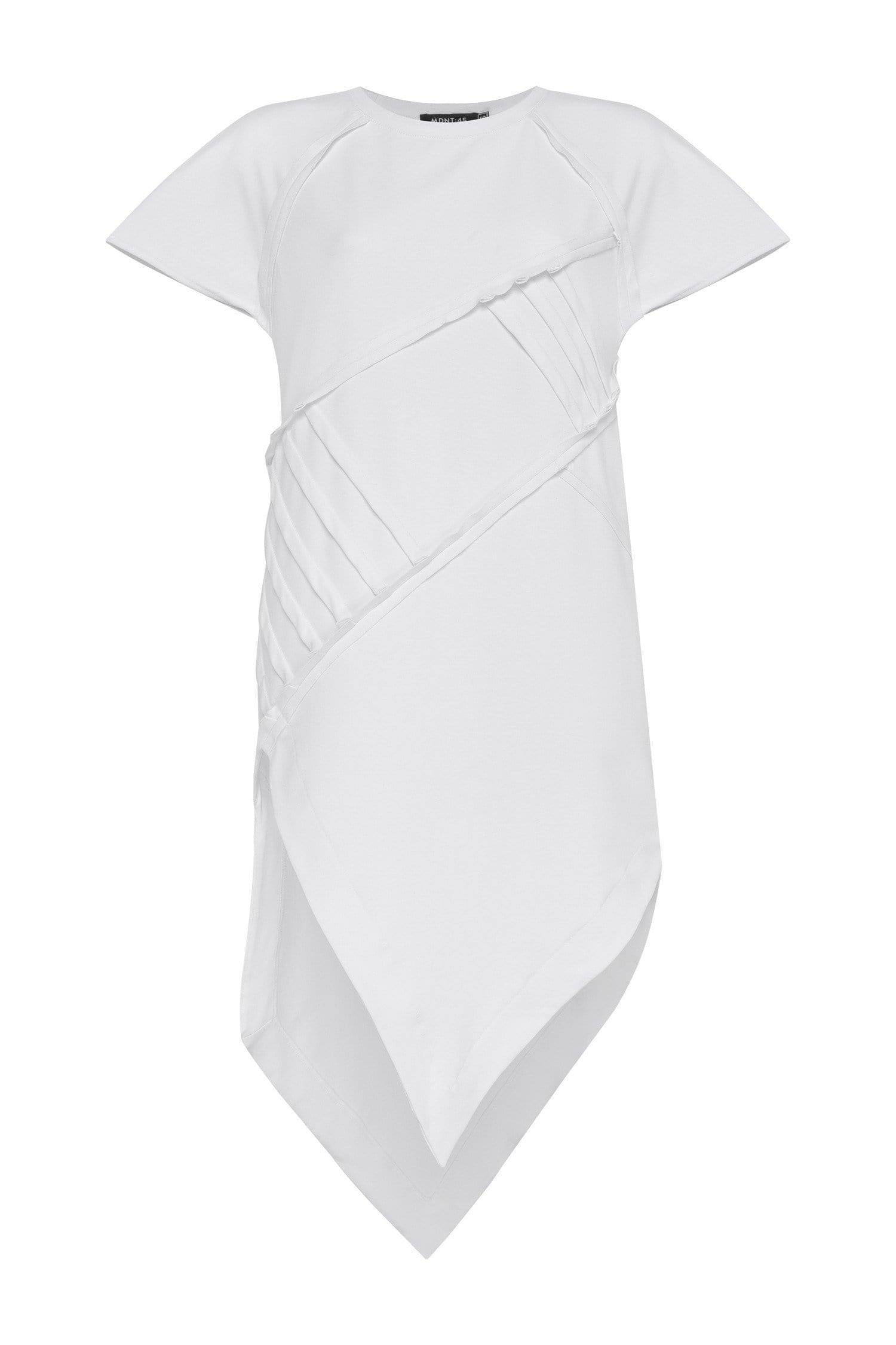 MDNT45 Dresses Asymmetric white T-shirt dress