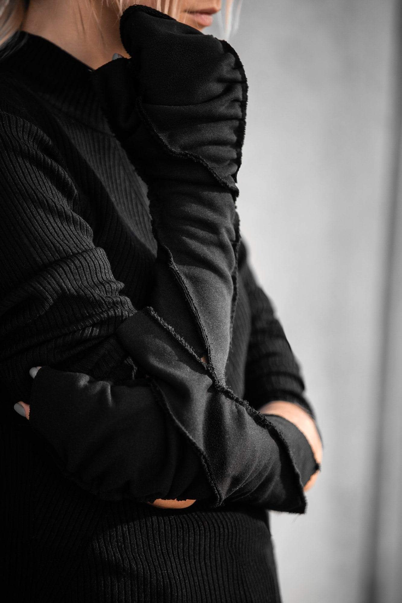 MDNT45 Gloves & Mittens One size / Black Winter black mittens
