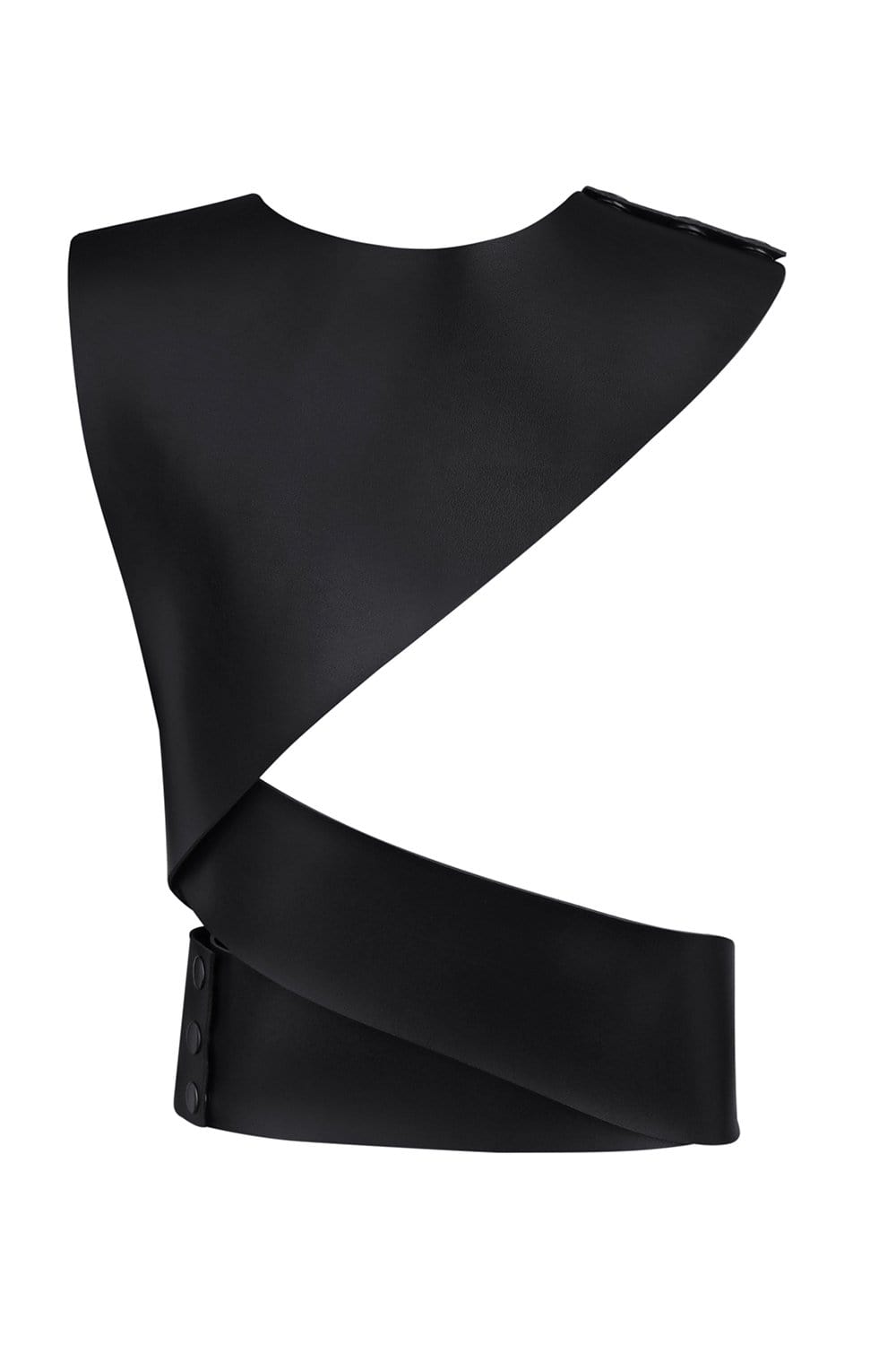 MDNT45 Harness & Eco Leathered Black leather body harness