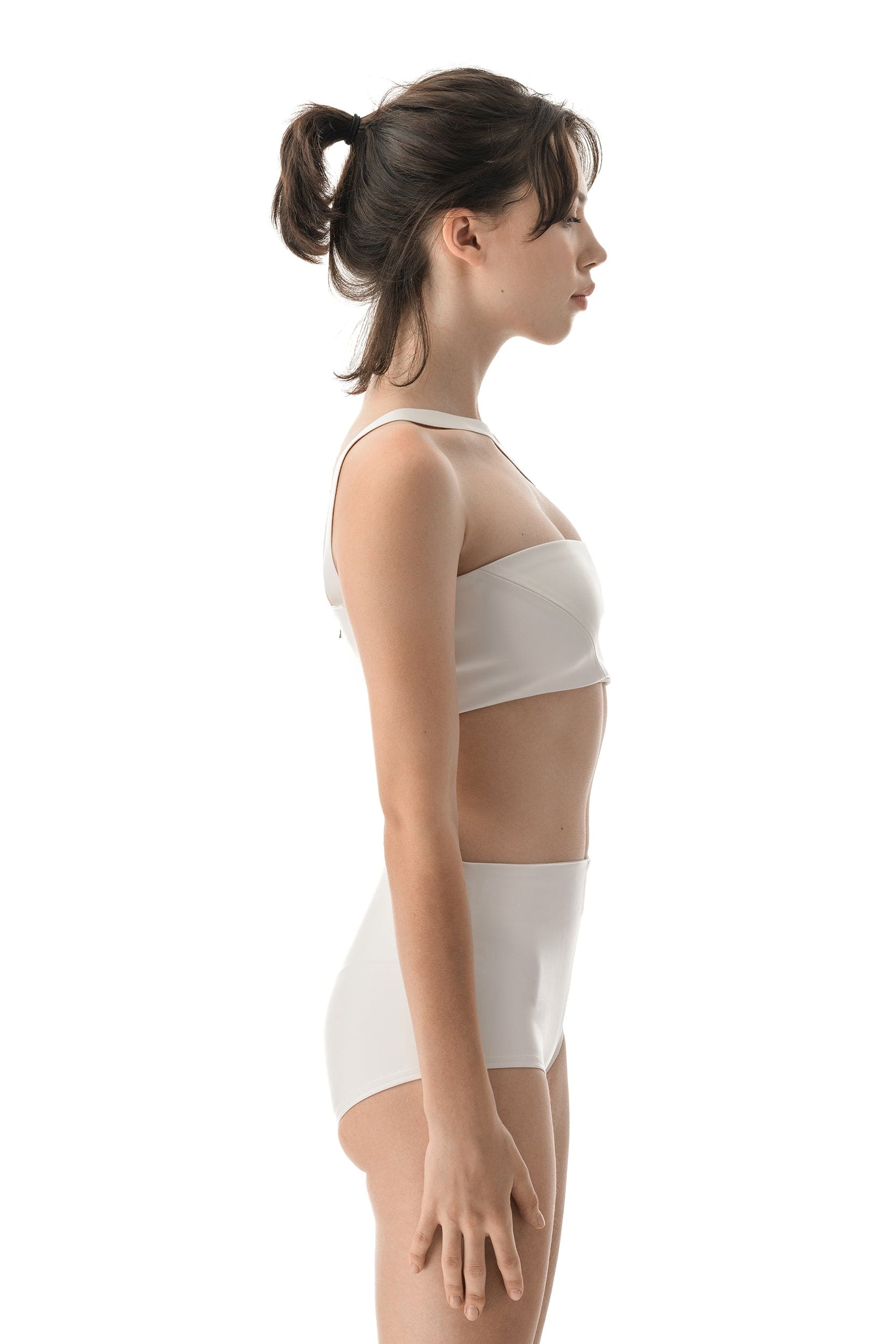 MDNT45 Leather top Zoni White
