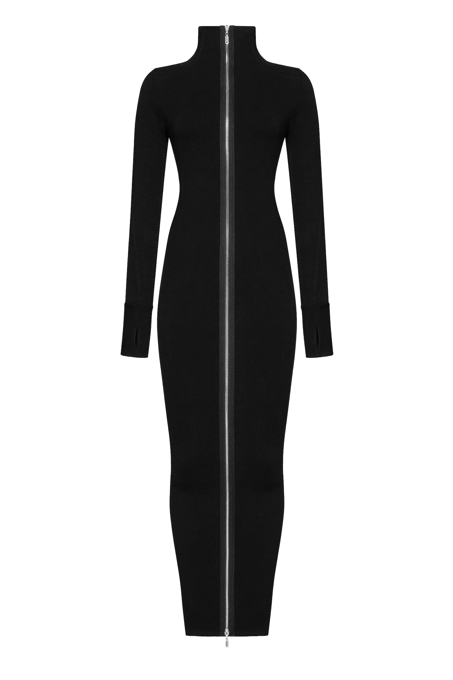 MDNT45 Long zipped dress