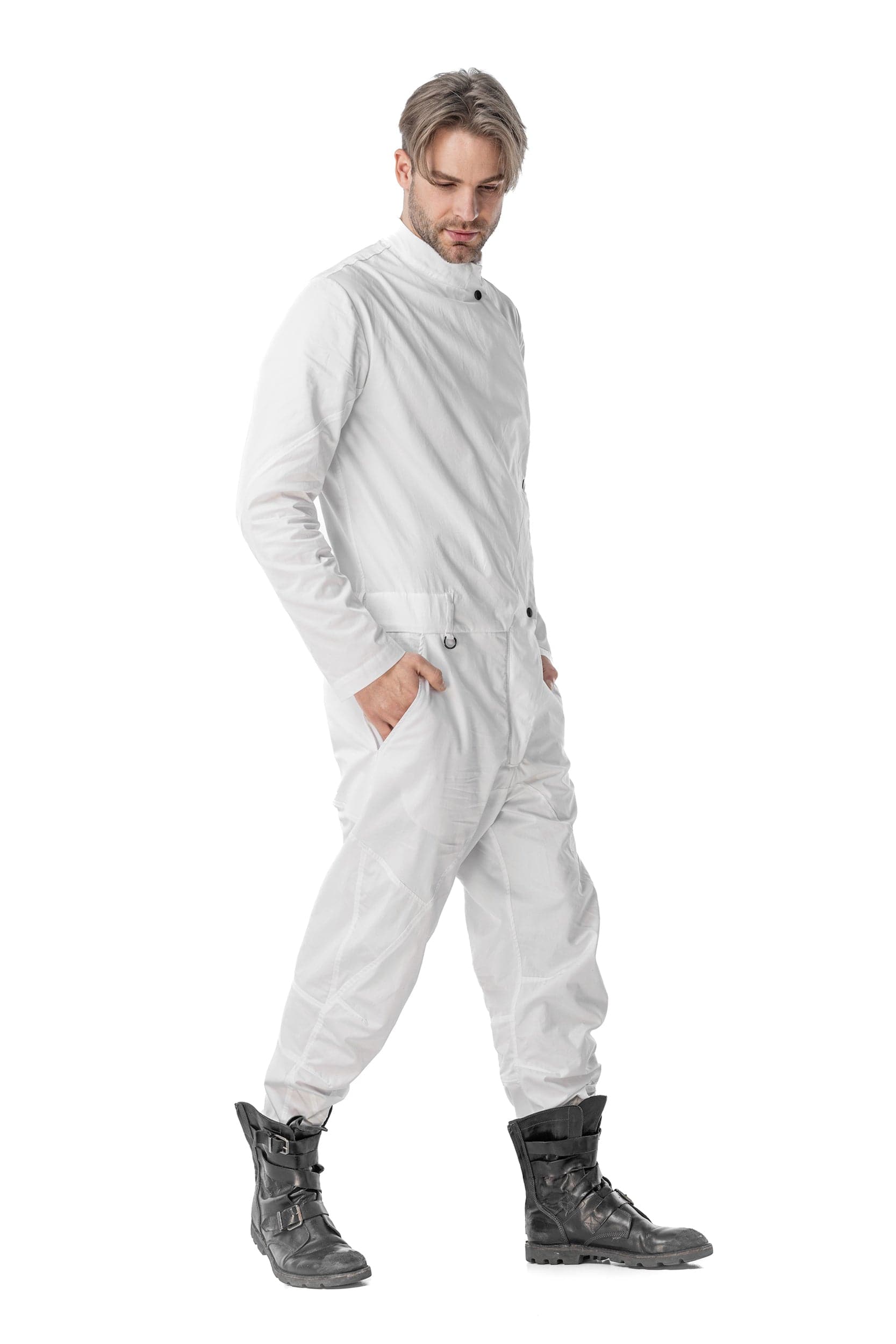 MDNT45 Men jumpsuit Zehat White