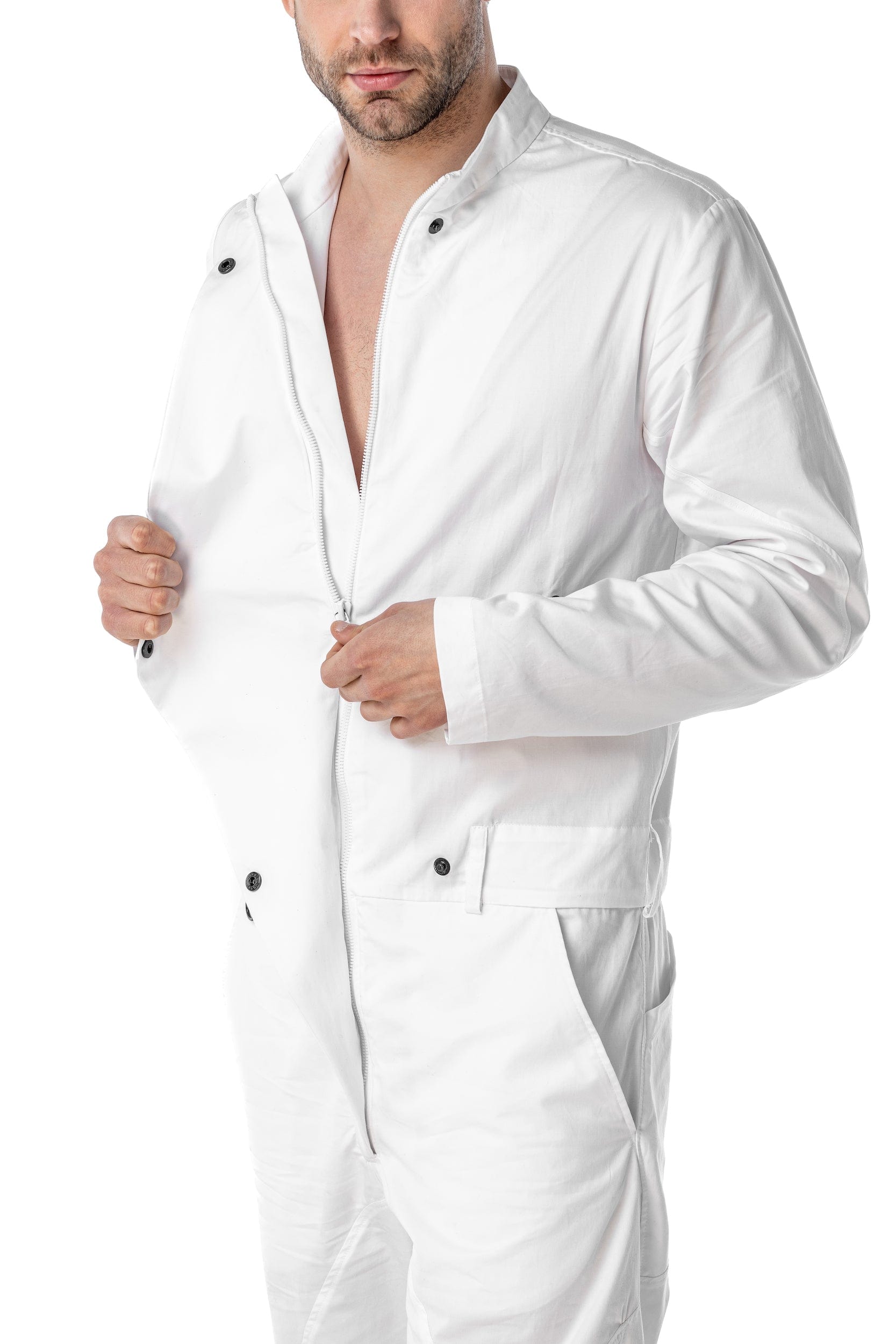 MDNT45 Men jumpsuit Zehat White