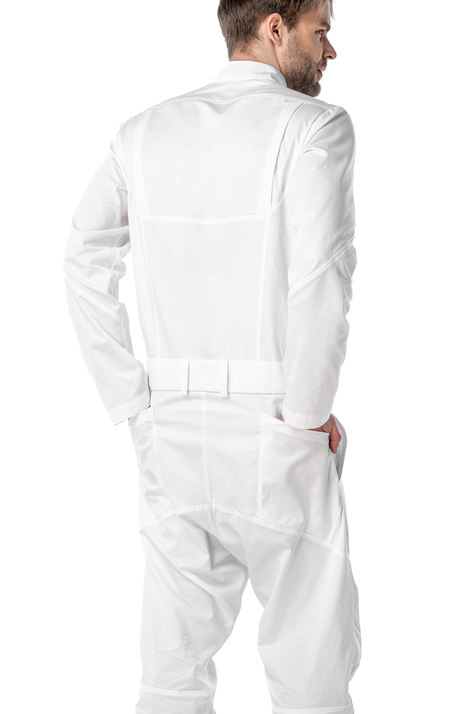 MDNT45 Men jumpsuit Zehat White