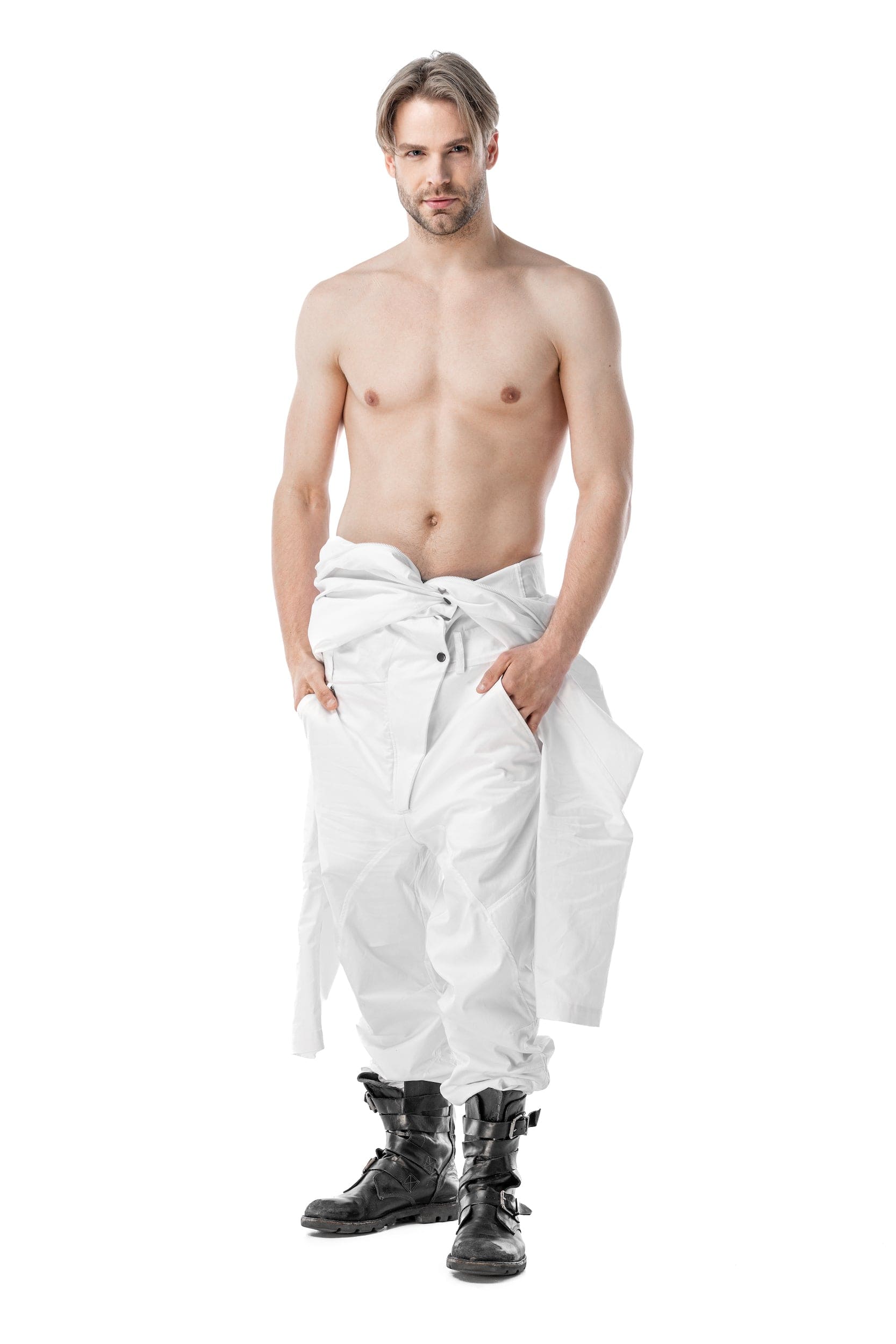 MDNT45 Men jumpsuit Zehat White