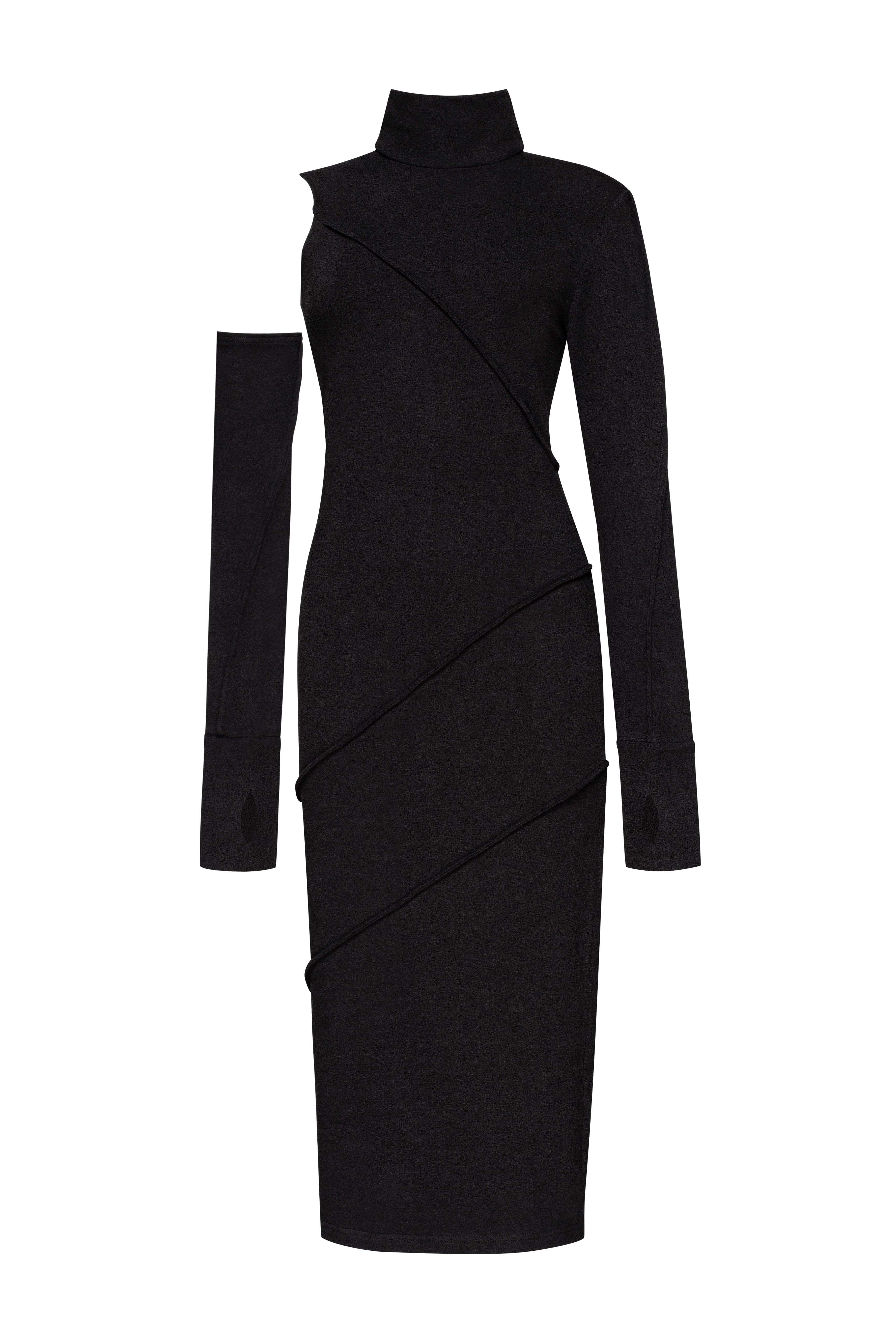 MDNT45 Minimalistic black dress