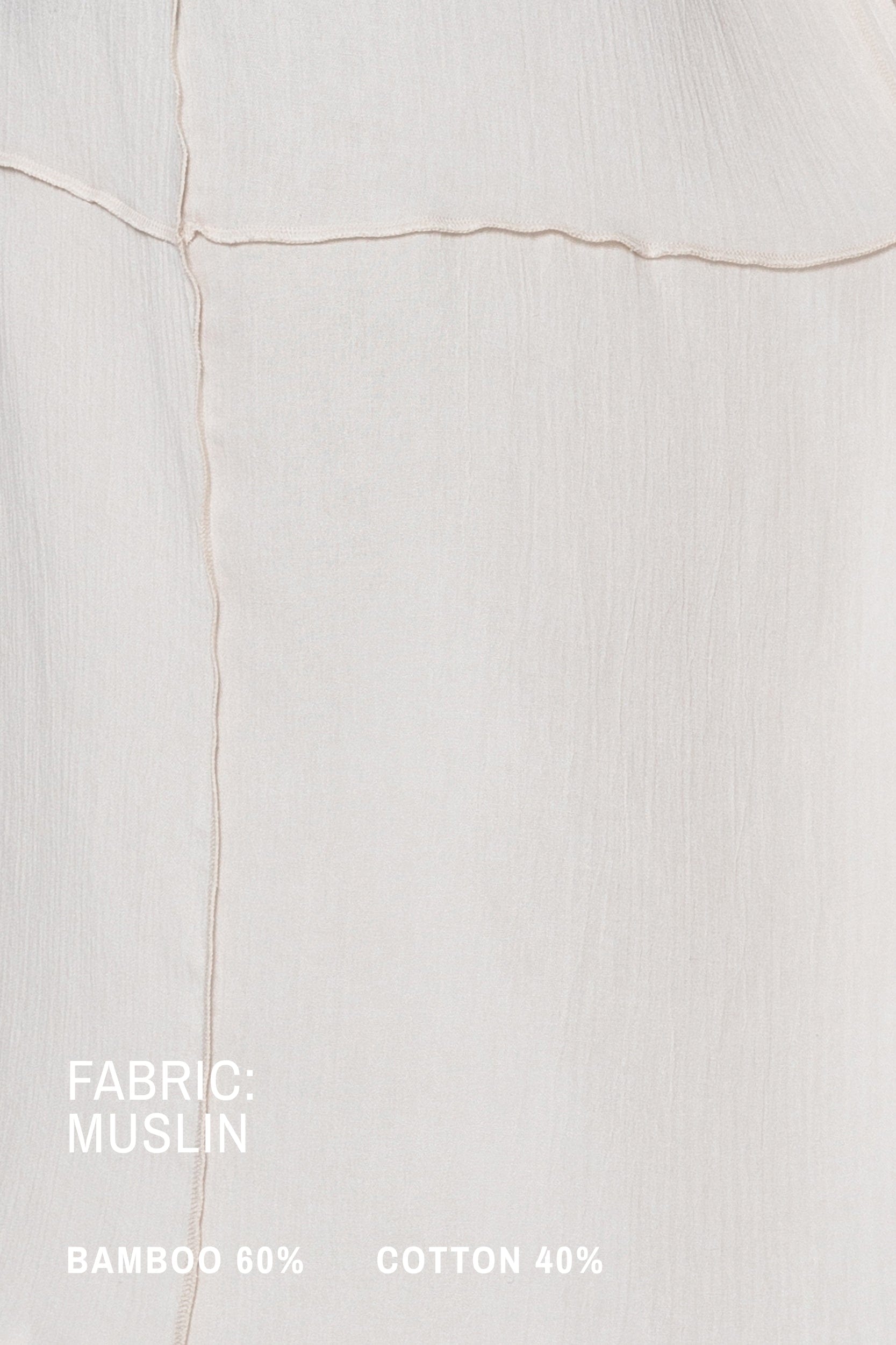 MDNT45 One size / Beige Fluid muslin scarf