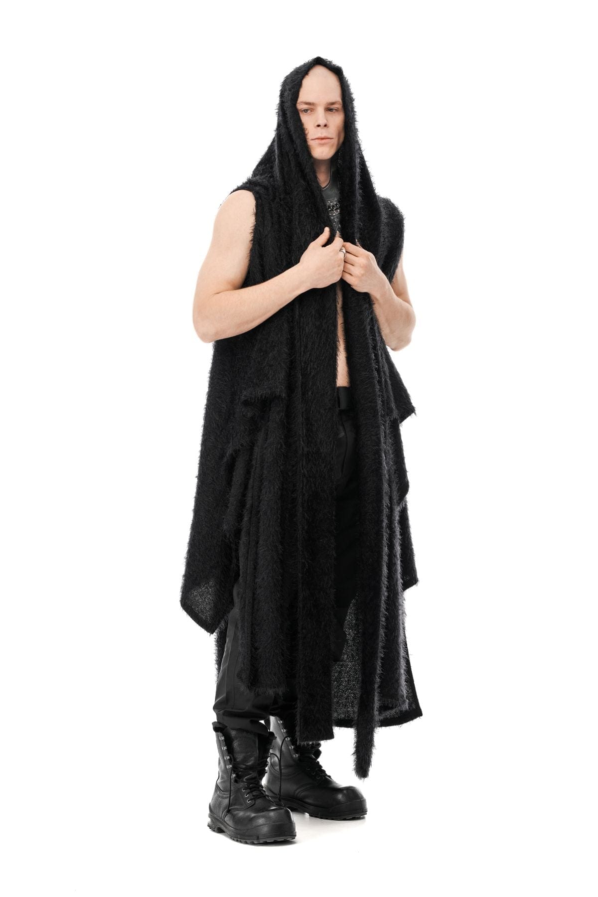 MDNT45 One size / Black Sotaru wild cardigan
