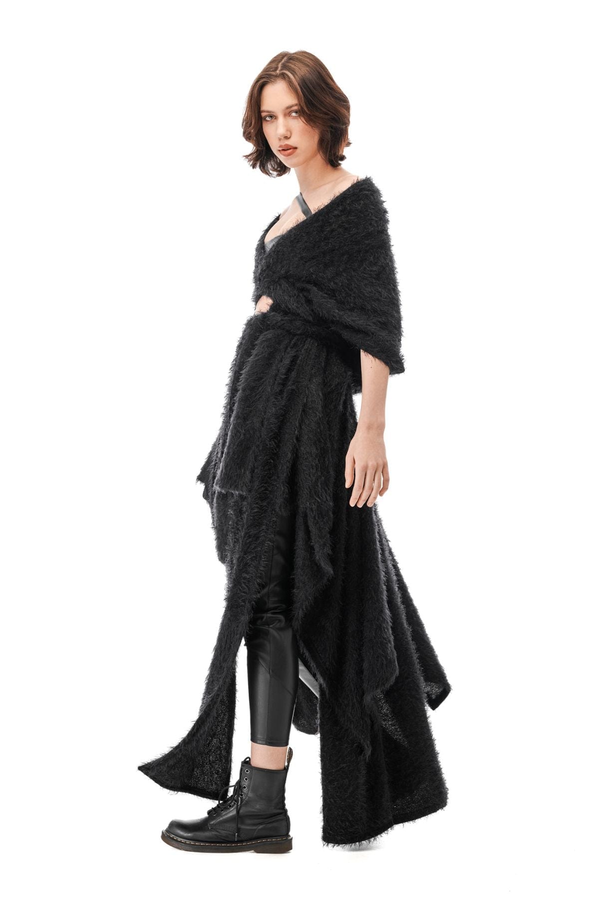 MDNT45 One size / Black Sotaru wild cardigan