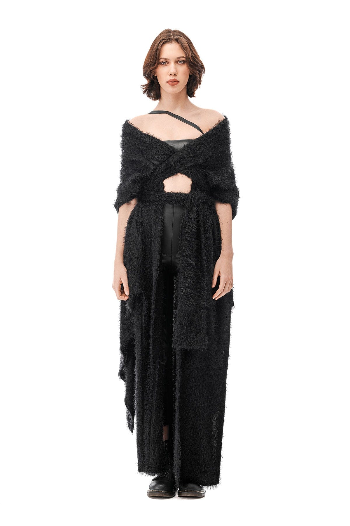 MDNT45 One size / Black Sotaru wild cardigan
