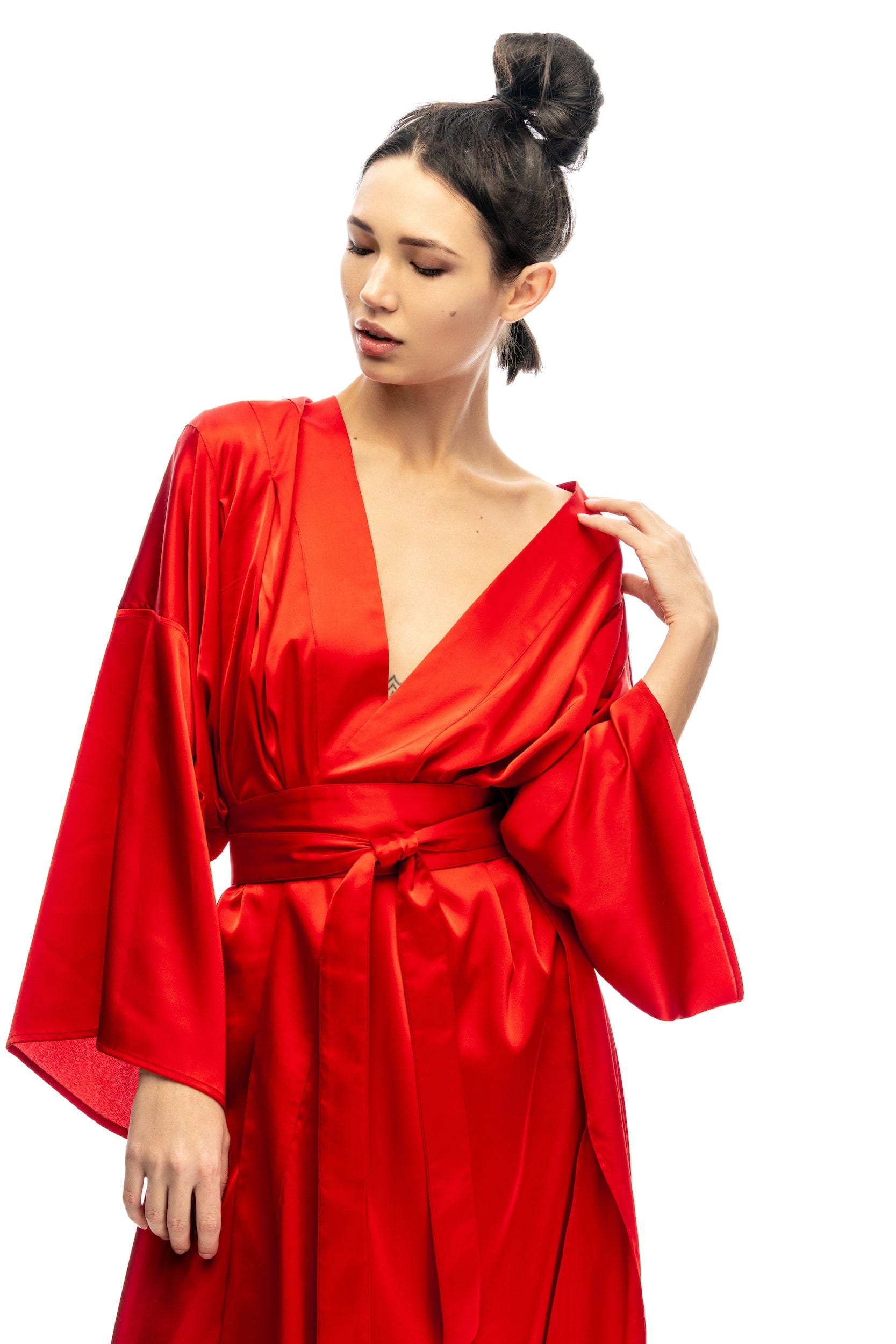 MDNT45 One size / Red Fiery dress