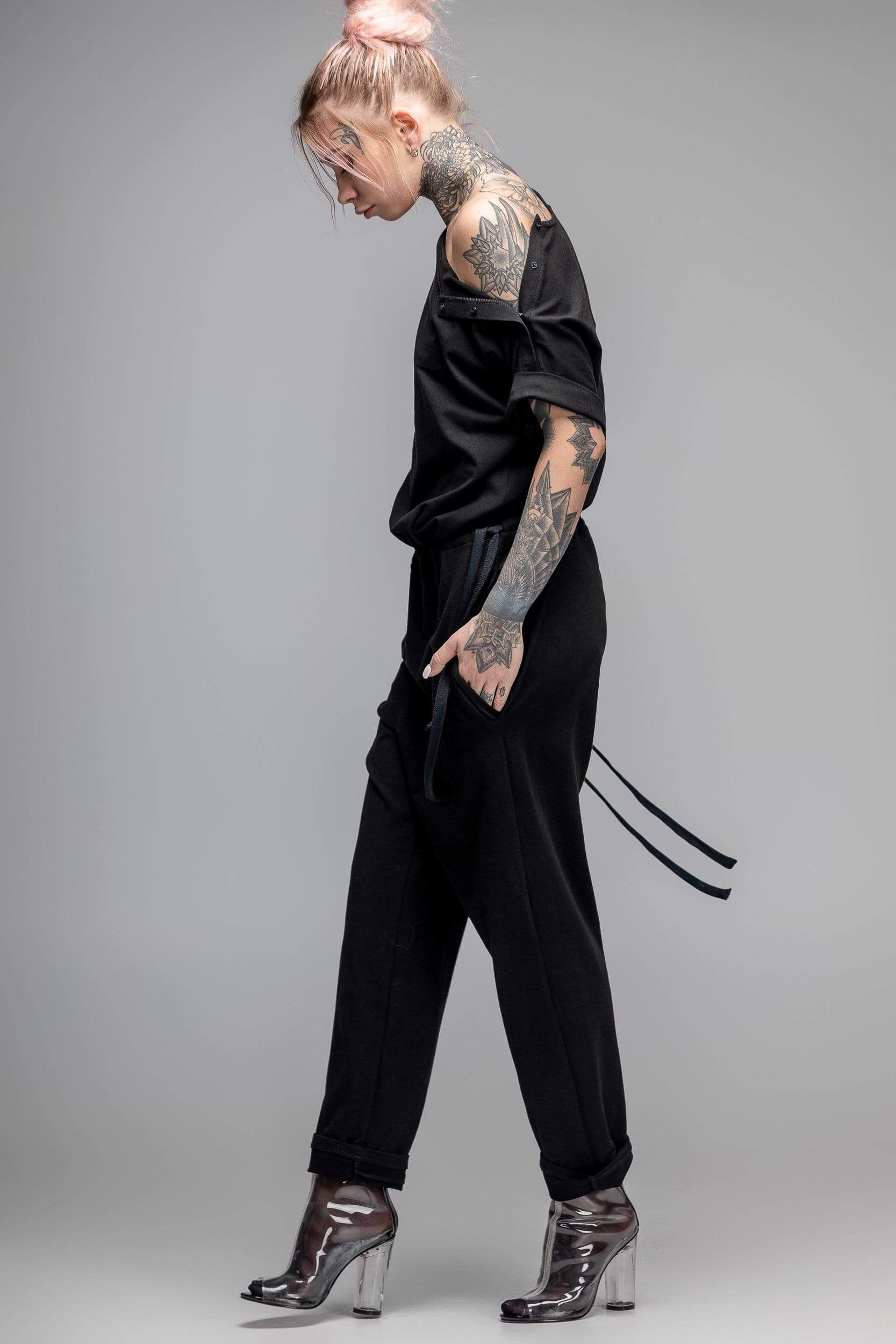 MDNT45 Overall Women harem jumpsuit