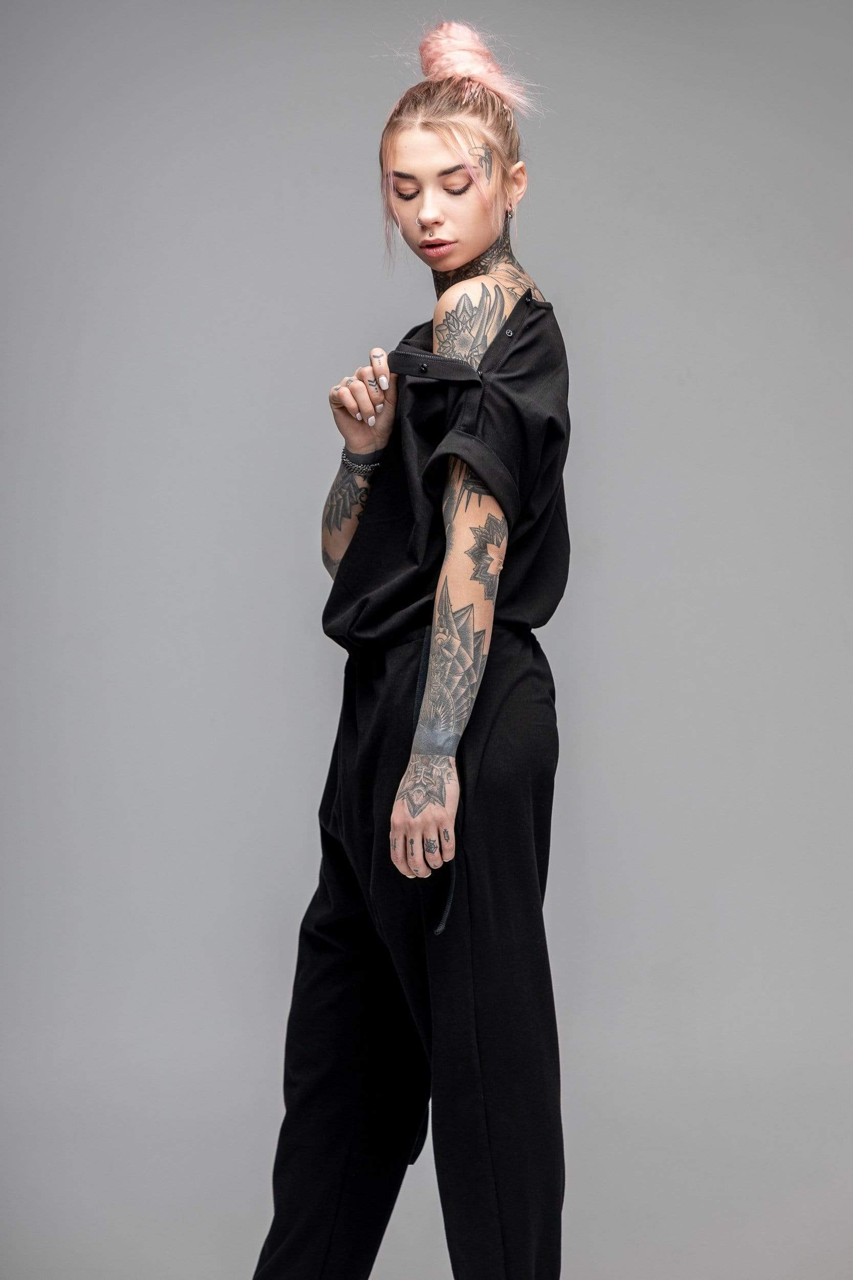 MDNT45 Overall Women harem jumpsuit