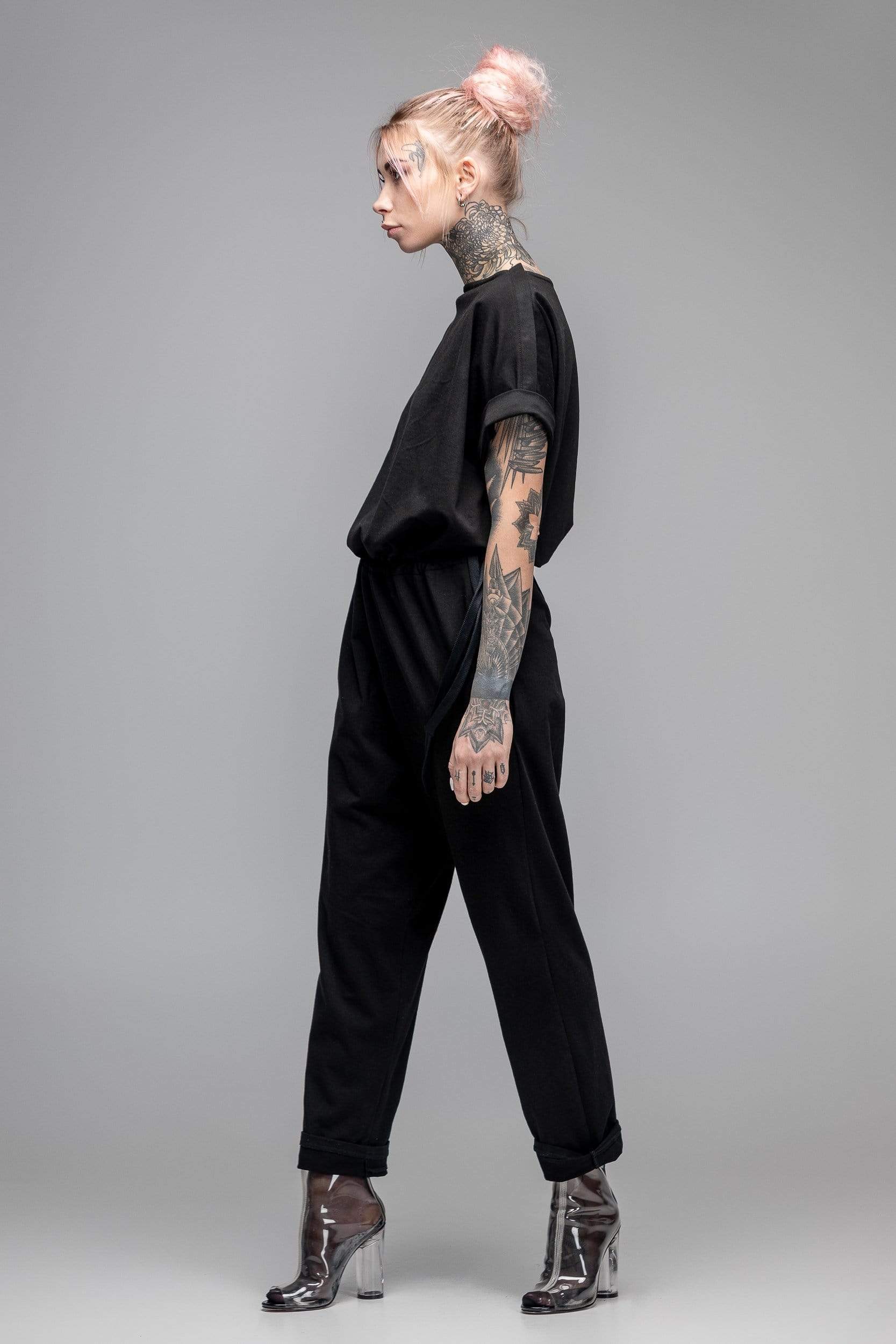 MDNT45 Overall Women harem jumpsuit