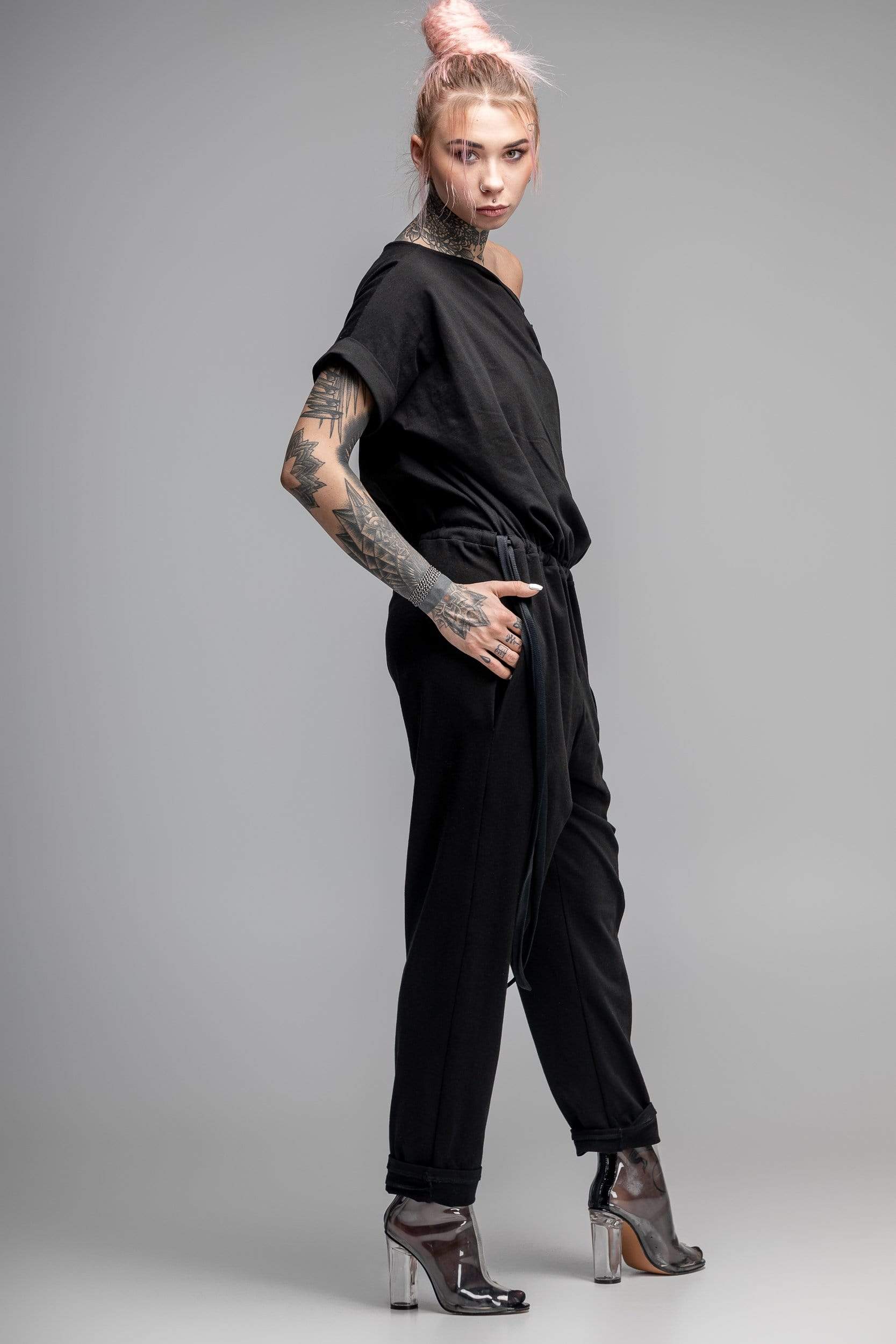 MDNT45 Overall Women harem jumpsuit