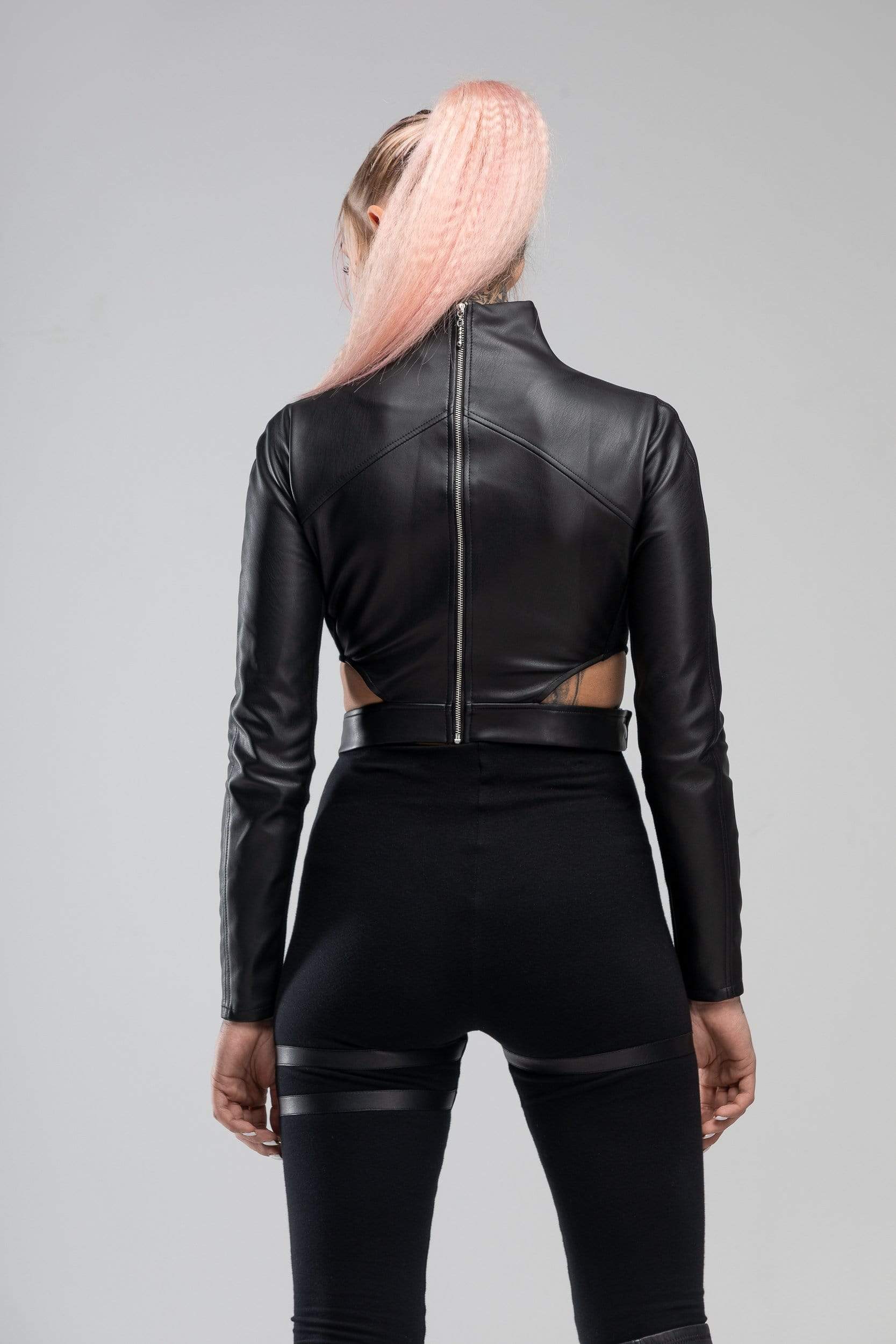 MDNT45 Sweaters, Tunics & Tops Black crop top