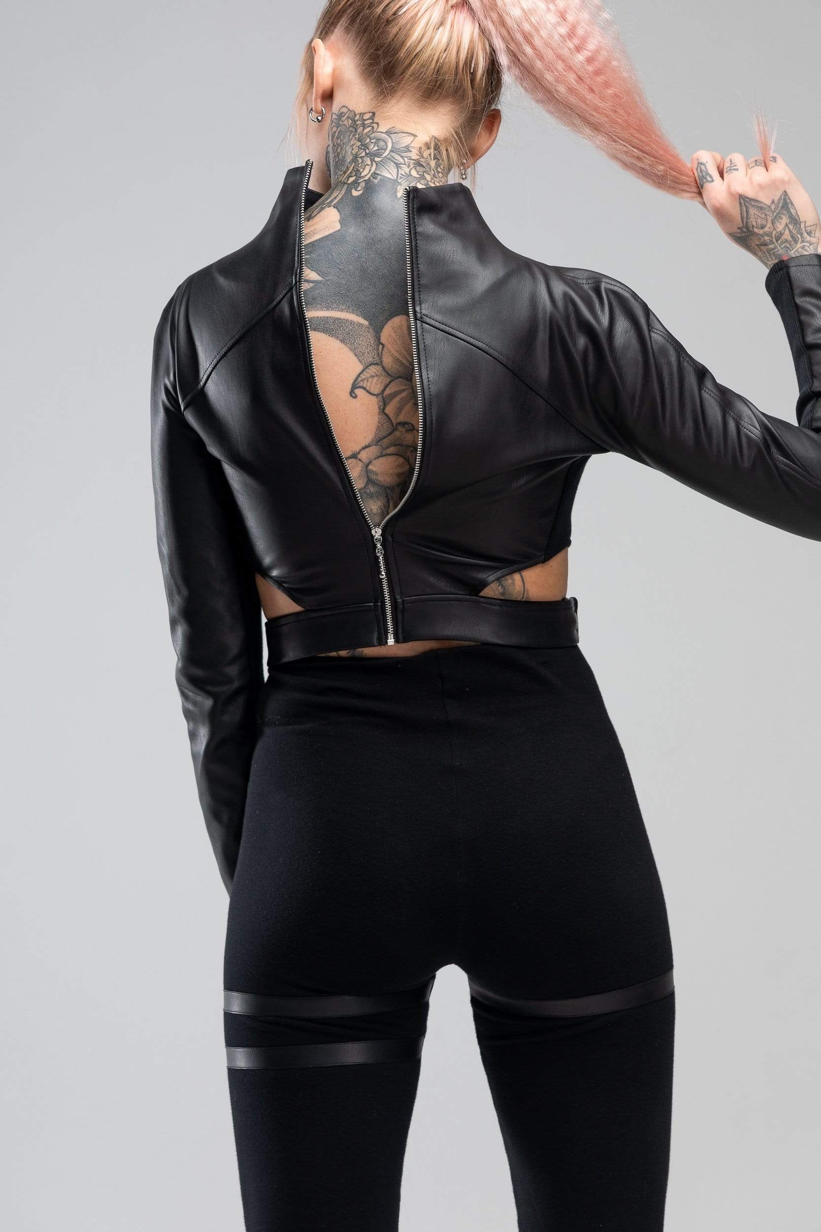 MDNT45 Sweaters, Tunics & Tops Black crop top