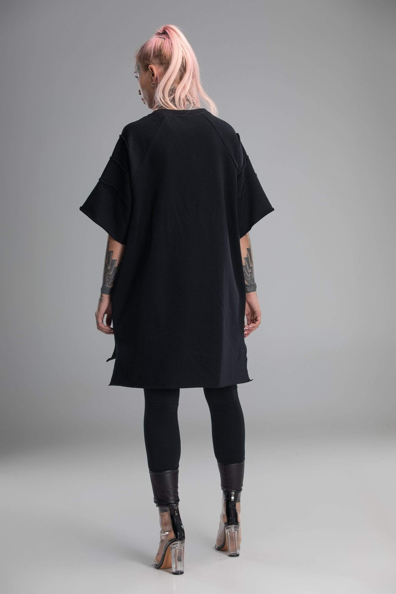 MDNT45 Sweaters, Tunics & Tops Black gothic loose tunic