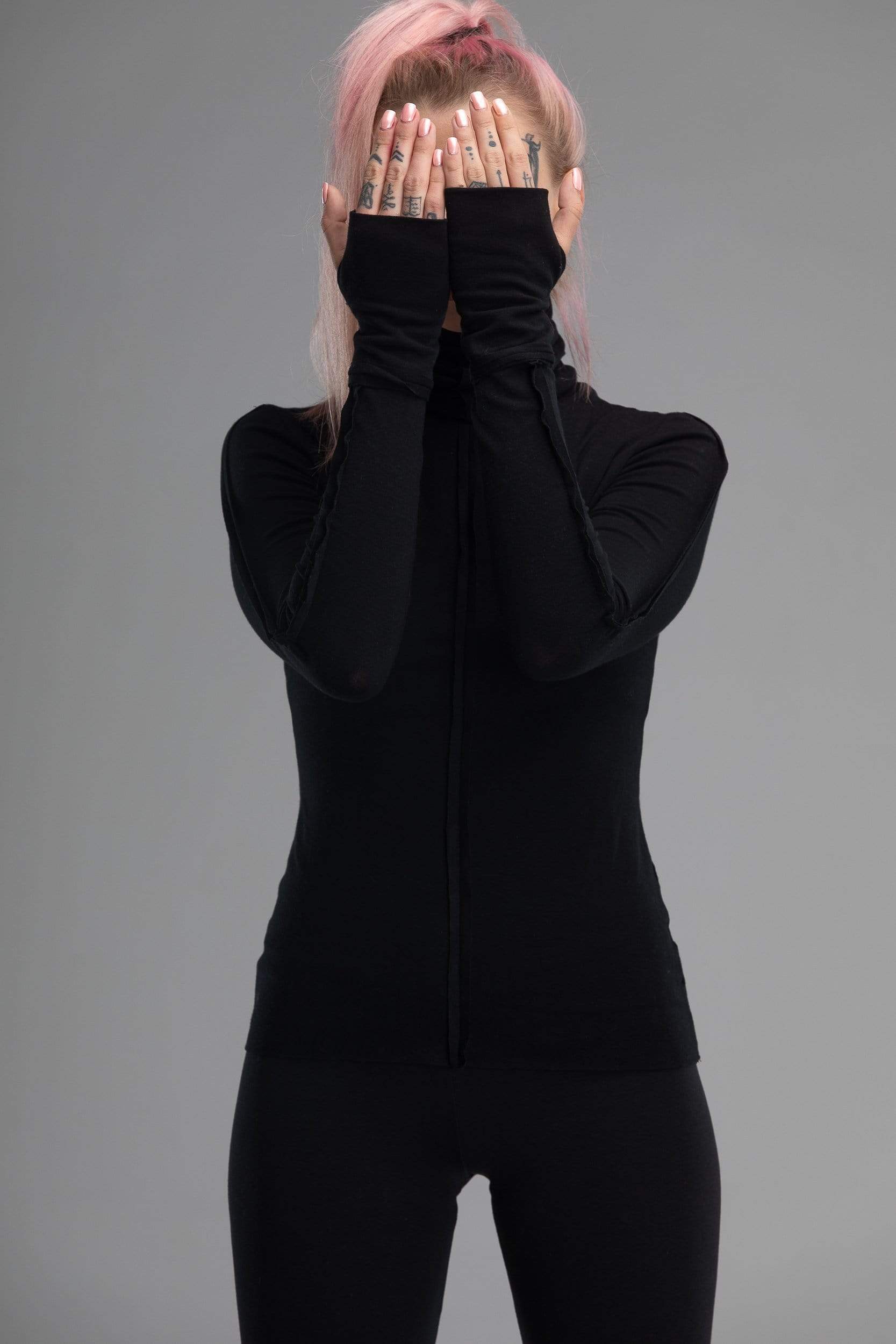 MDNT45 Sweaters, Tunics & Tops Black turtleneck top