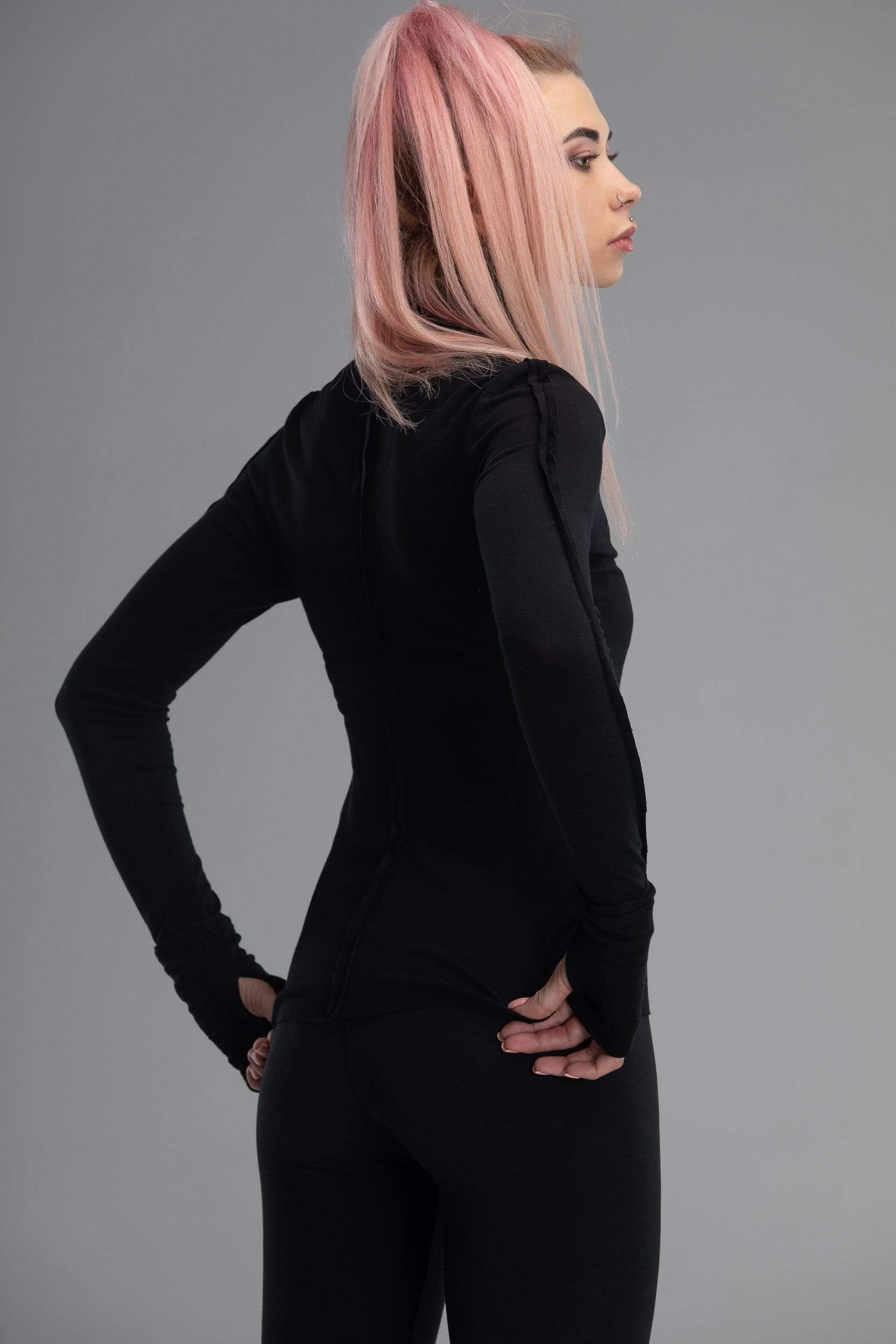 MDNT45 Sweaters, Tunics & Tops Black turtleneck top
