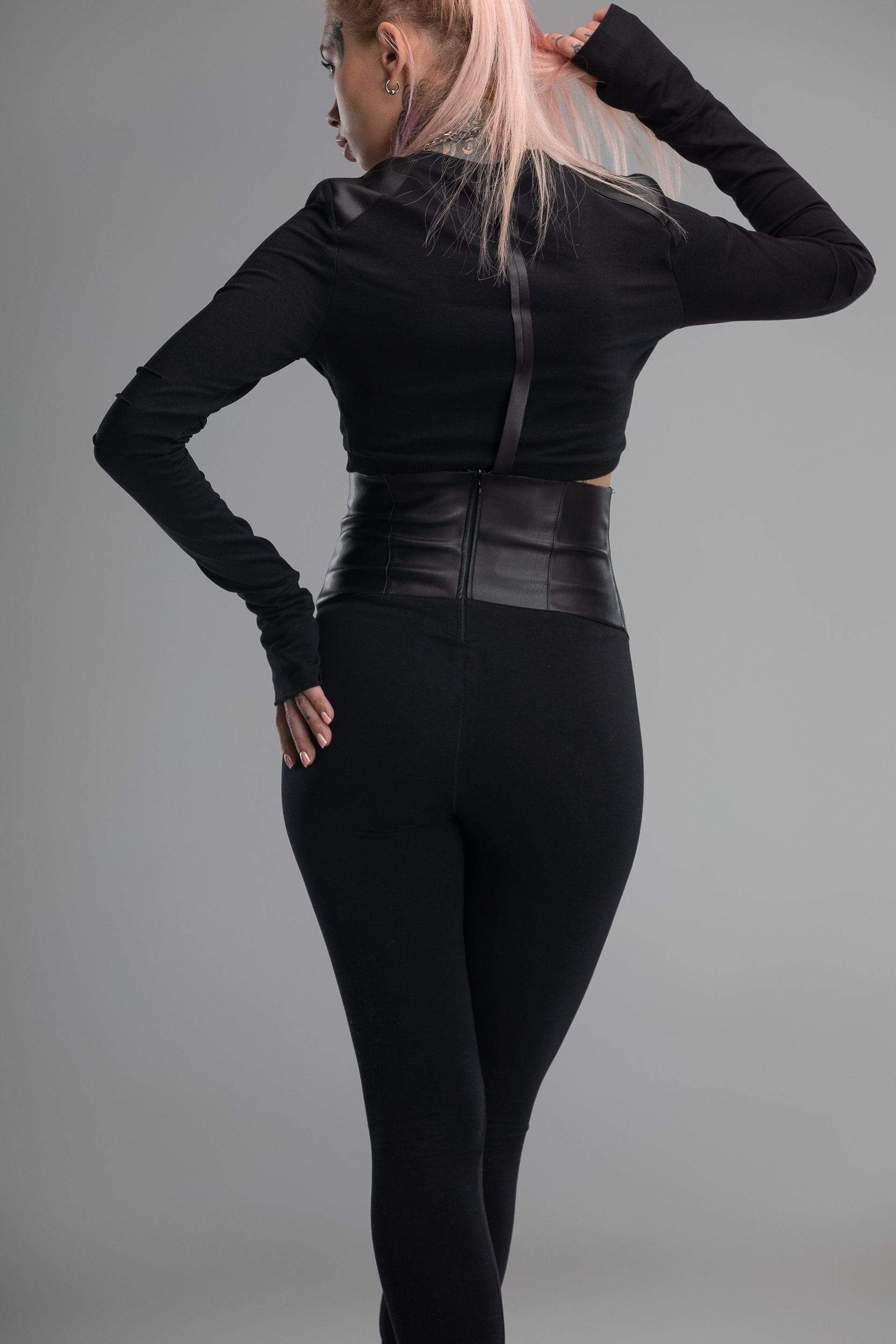 MDNT45 Sweaters, Tunics & Tops Steampunk crop top