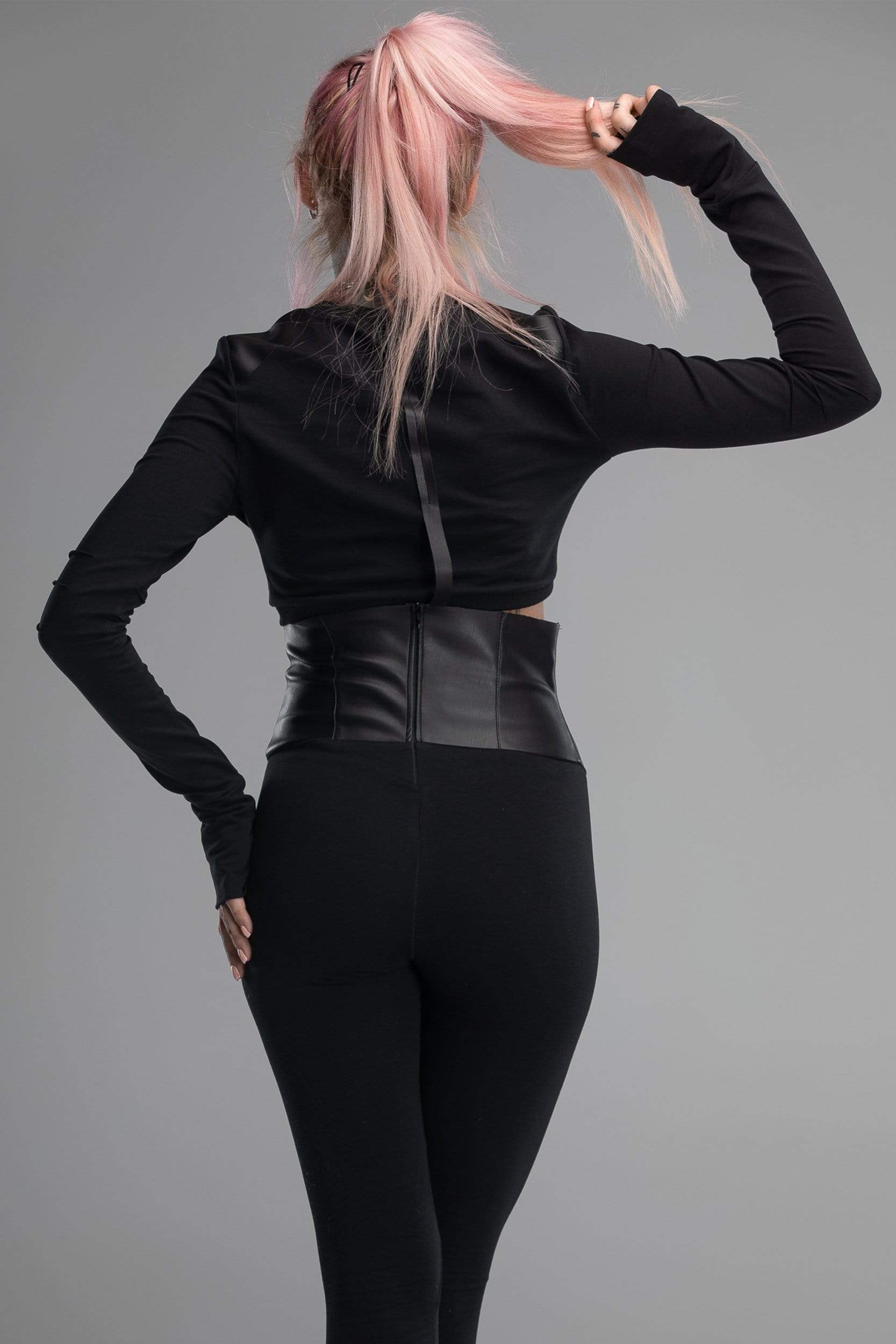 MDNT45 Sweaters, Tunics & Tops Steampunk crop top