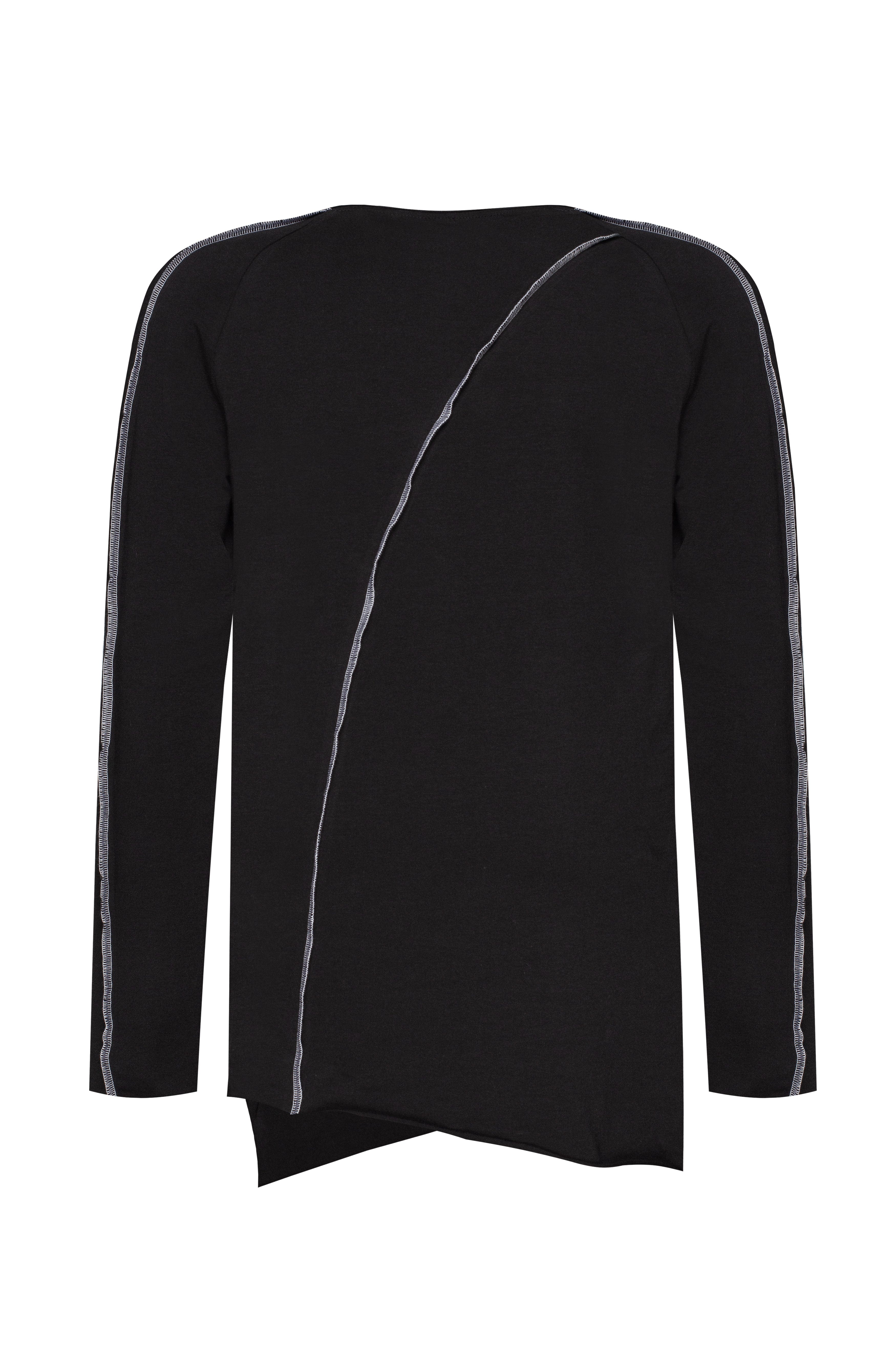 MDNT45 Tops & T-shirts Black asymmetric jumper