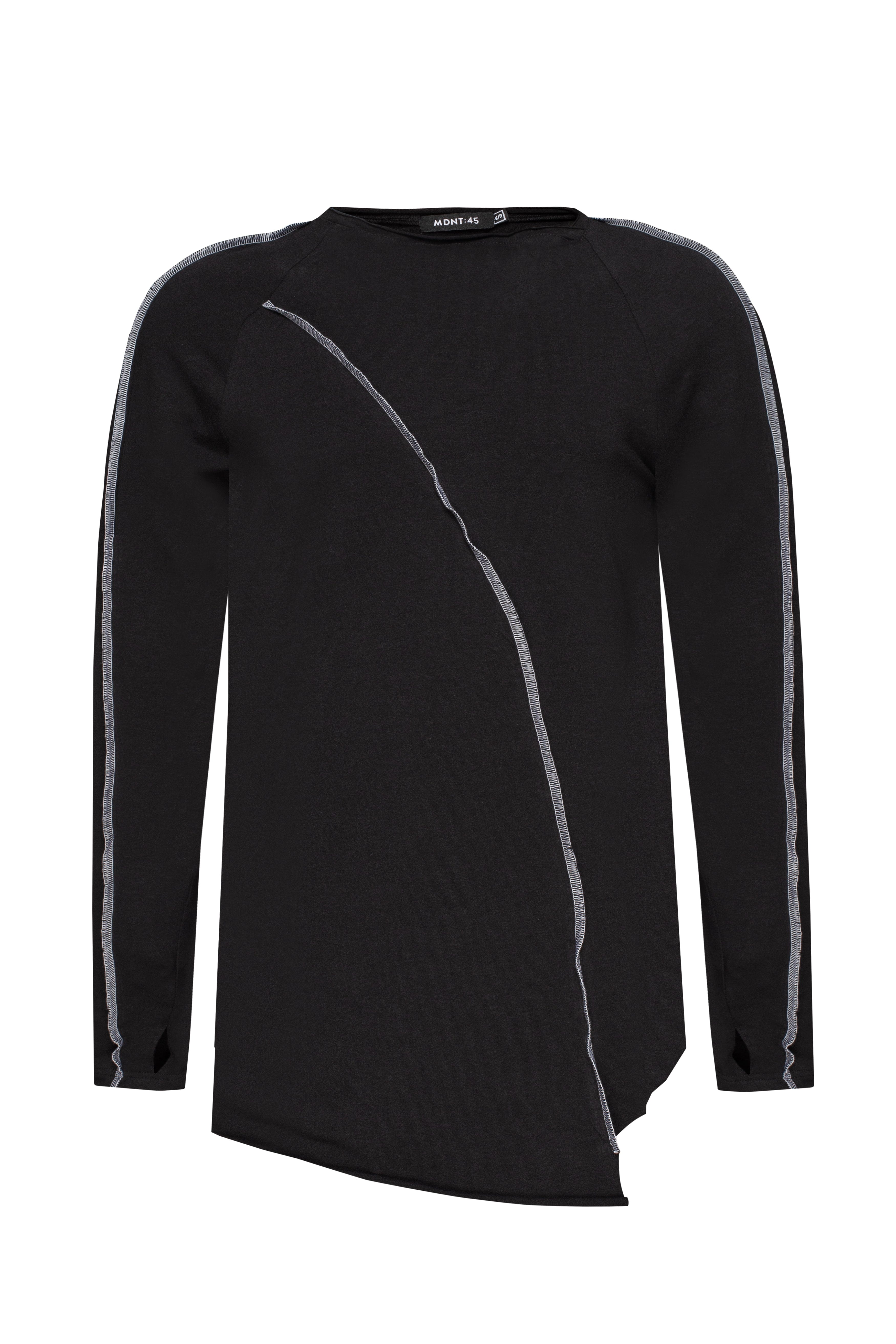 MDNT45 Tops & T-shirts Black asymmetric jumper