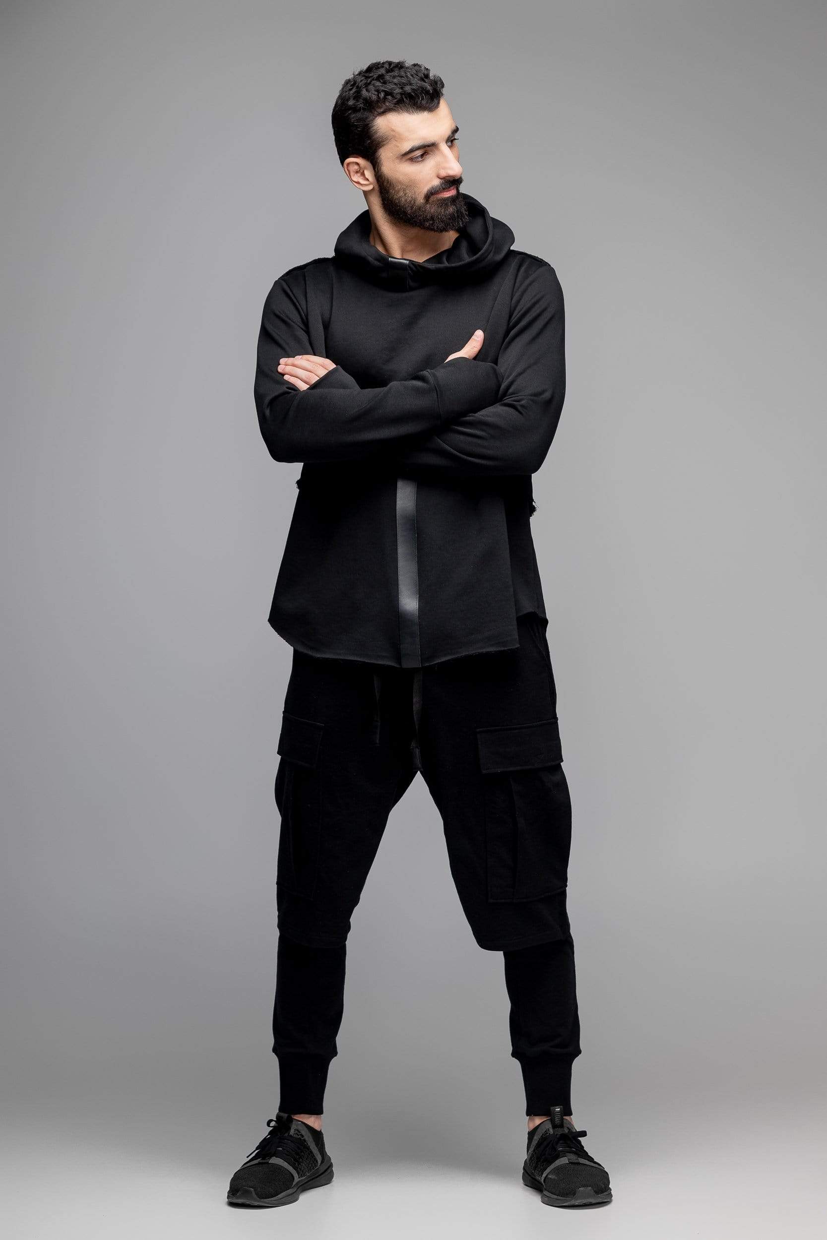 MDNT45 Tops & T-shirts Cyberpunk hooded top
