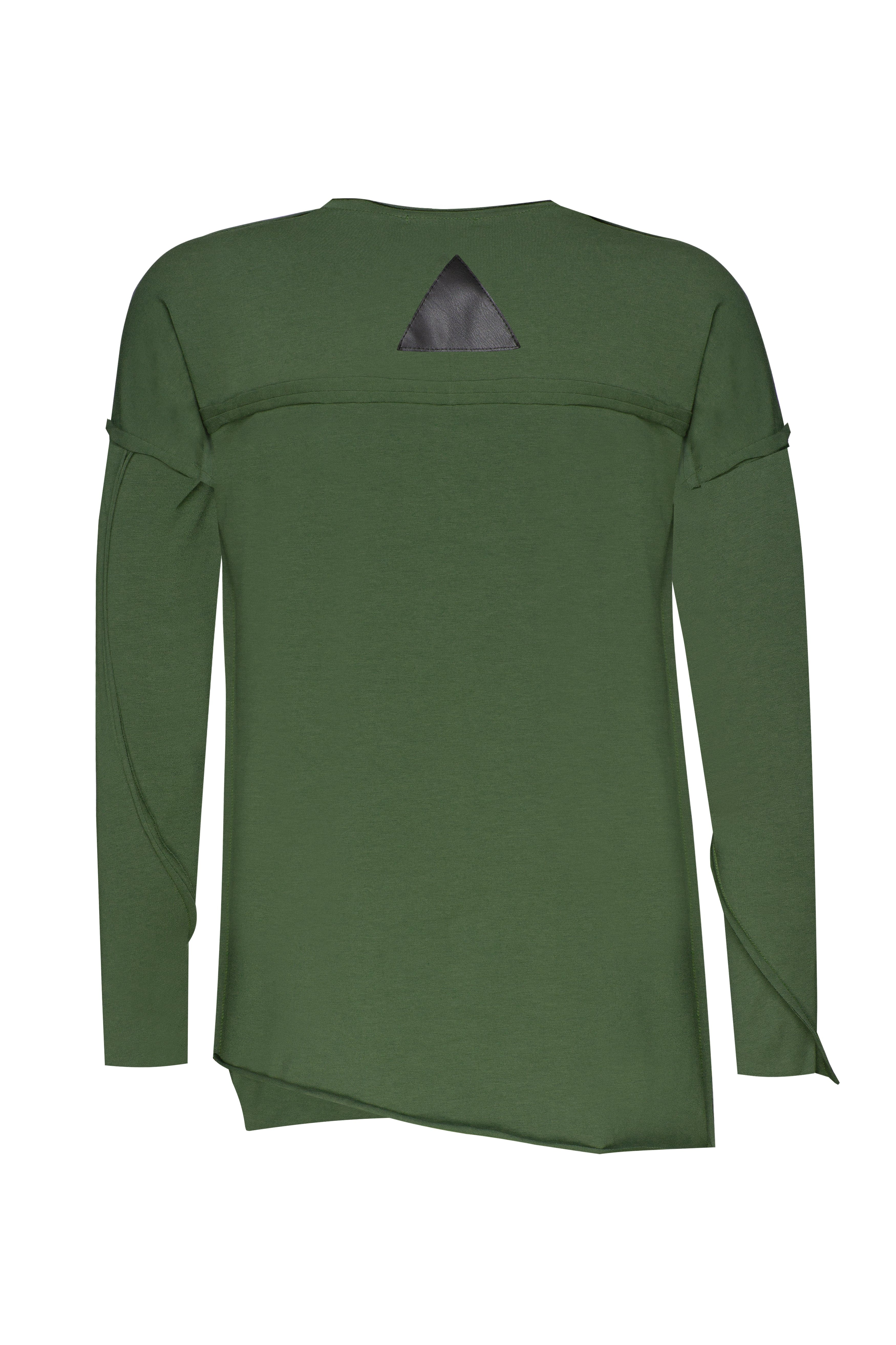 MDNT45 Tops & T-shirts Green geometric sweatshirt