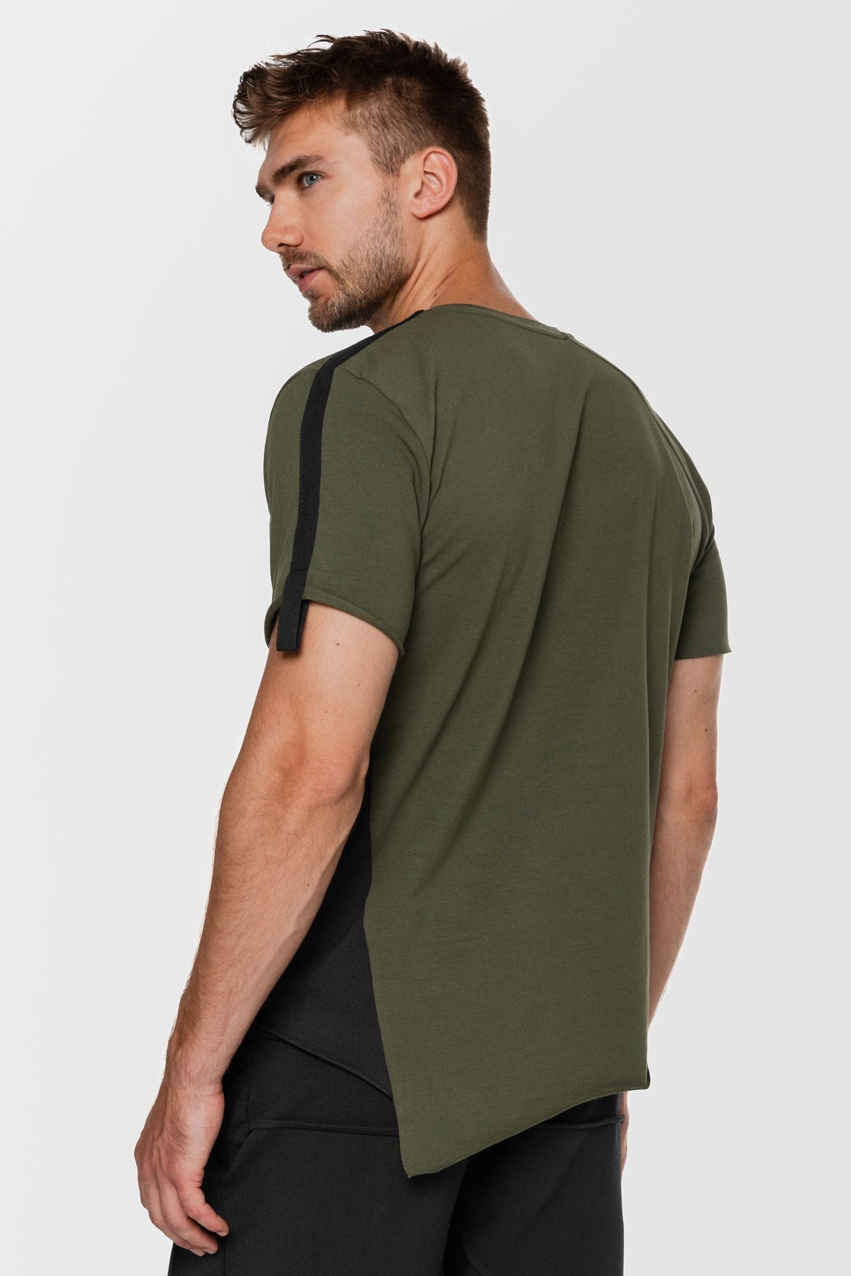 MDNT45 Two-tone geometric T-shirt