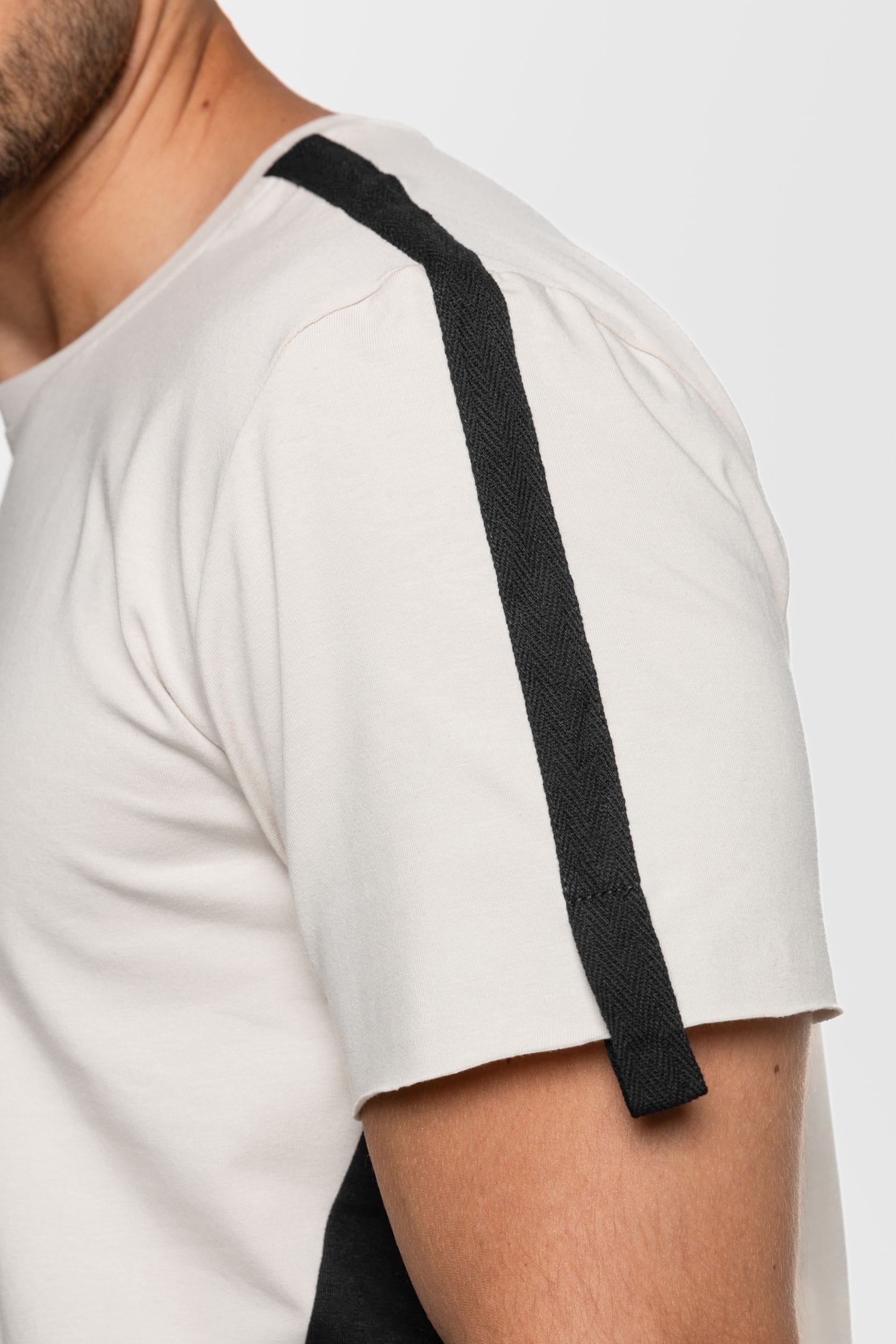 MDNT45 Two-tone geometric T-shirt