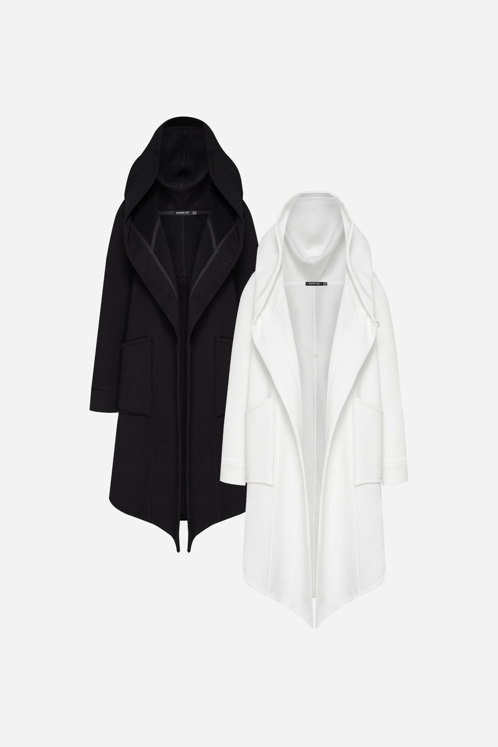 Bundle: Black & White Hooded Fleece Jacket
